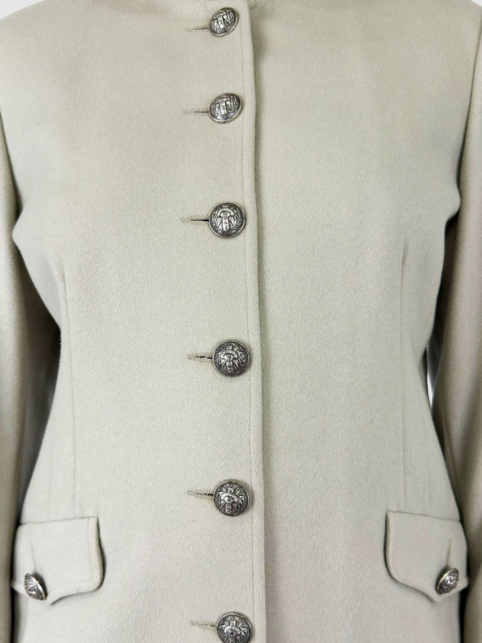 Wool Single-Breasted Coat