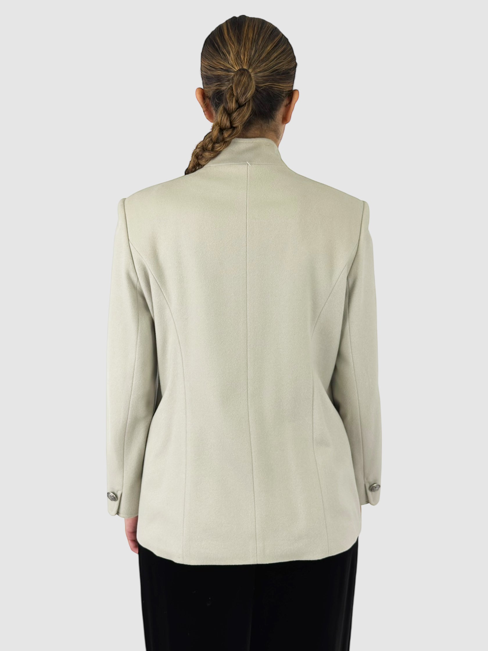 Wool Single-Breasted Coat