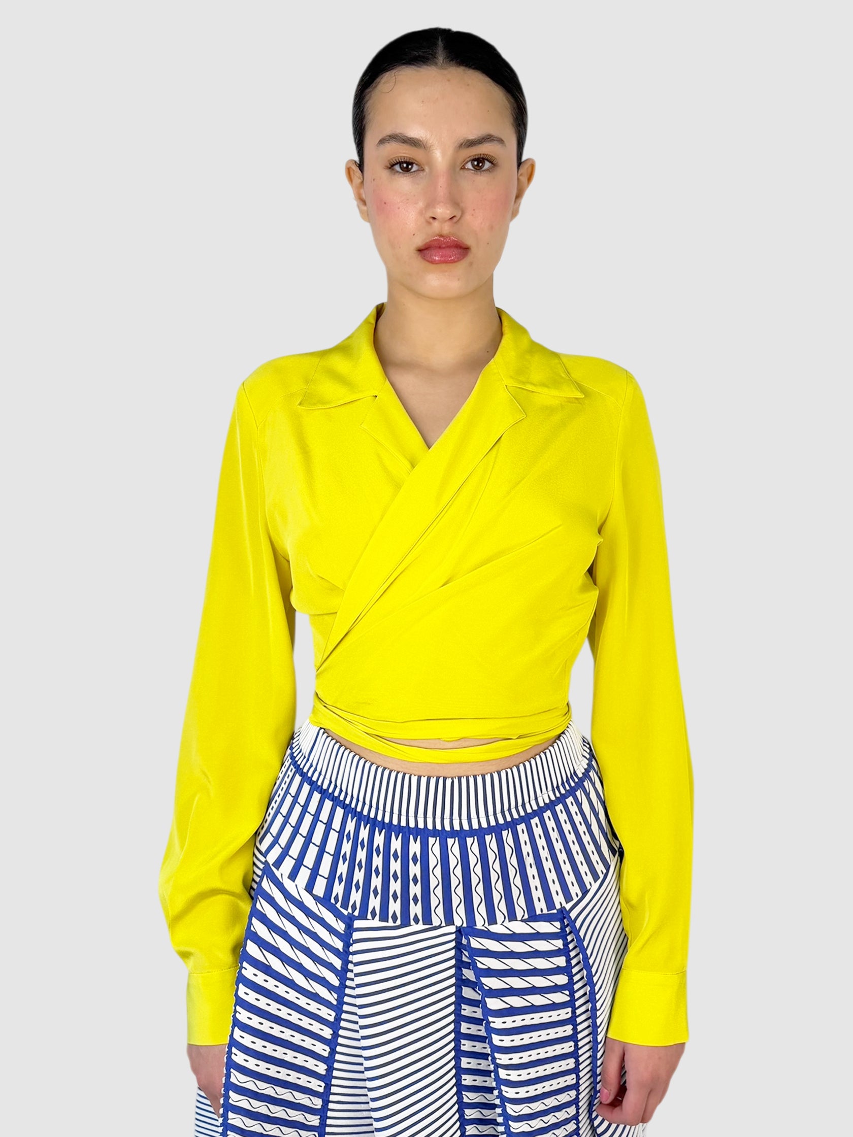 Silk Wrap Top