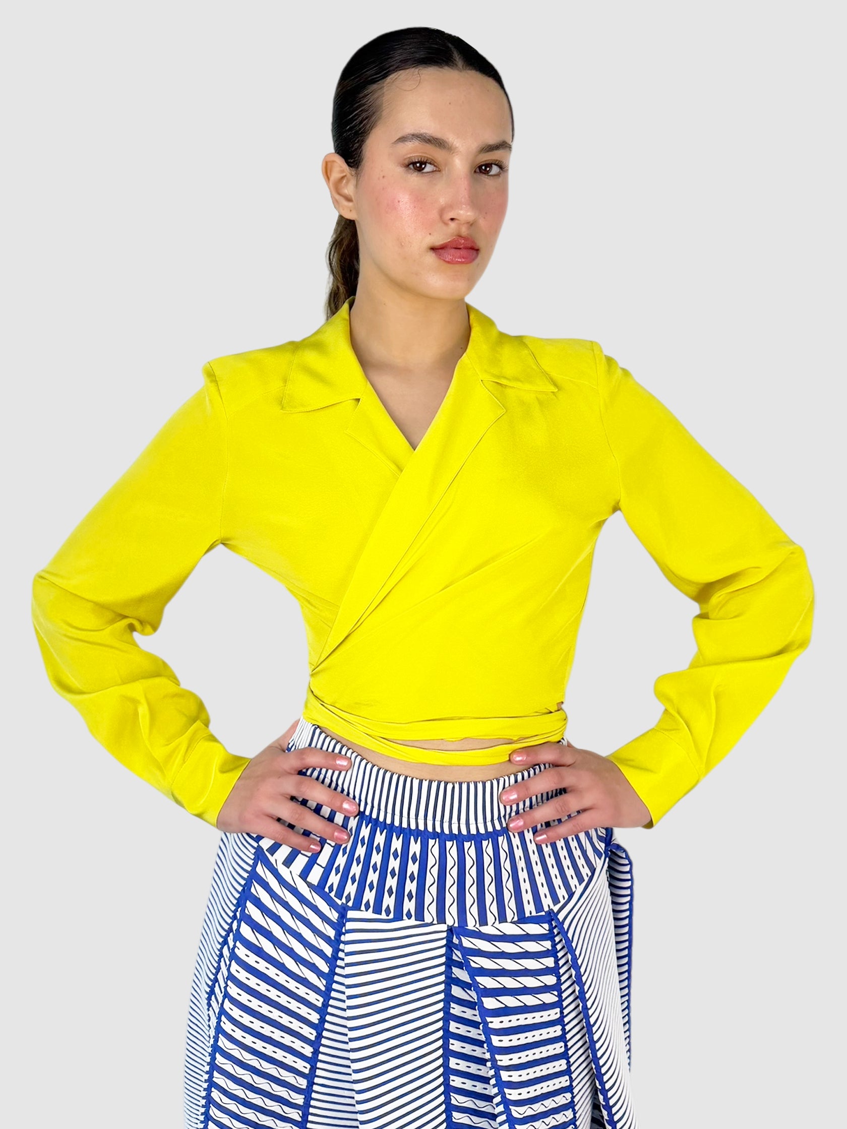 Silk Wrap Top