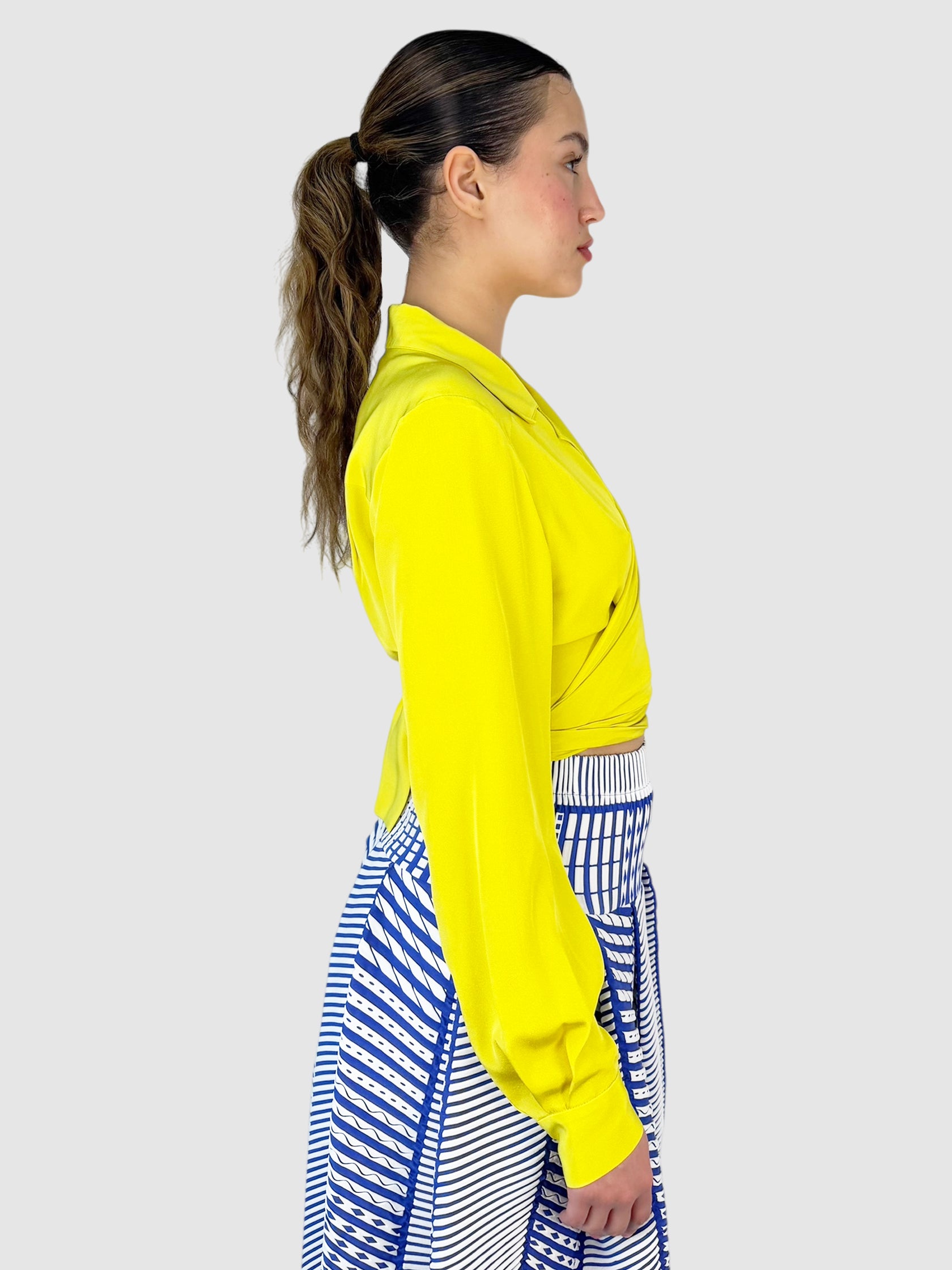 Silk Wrap Top