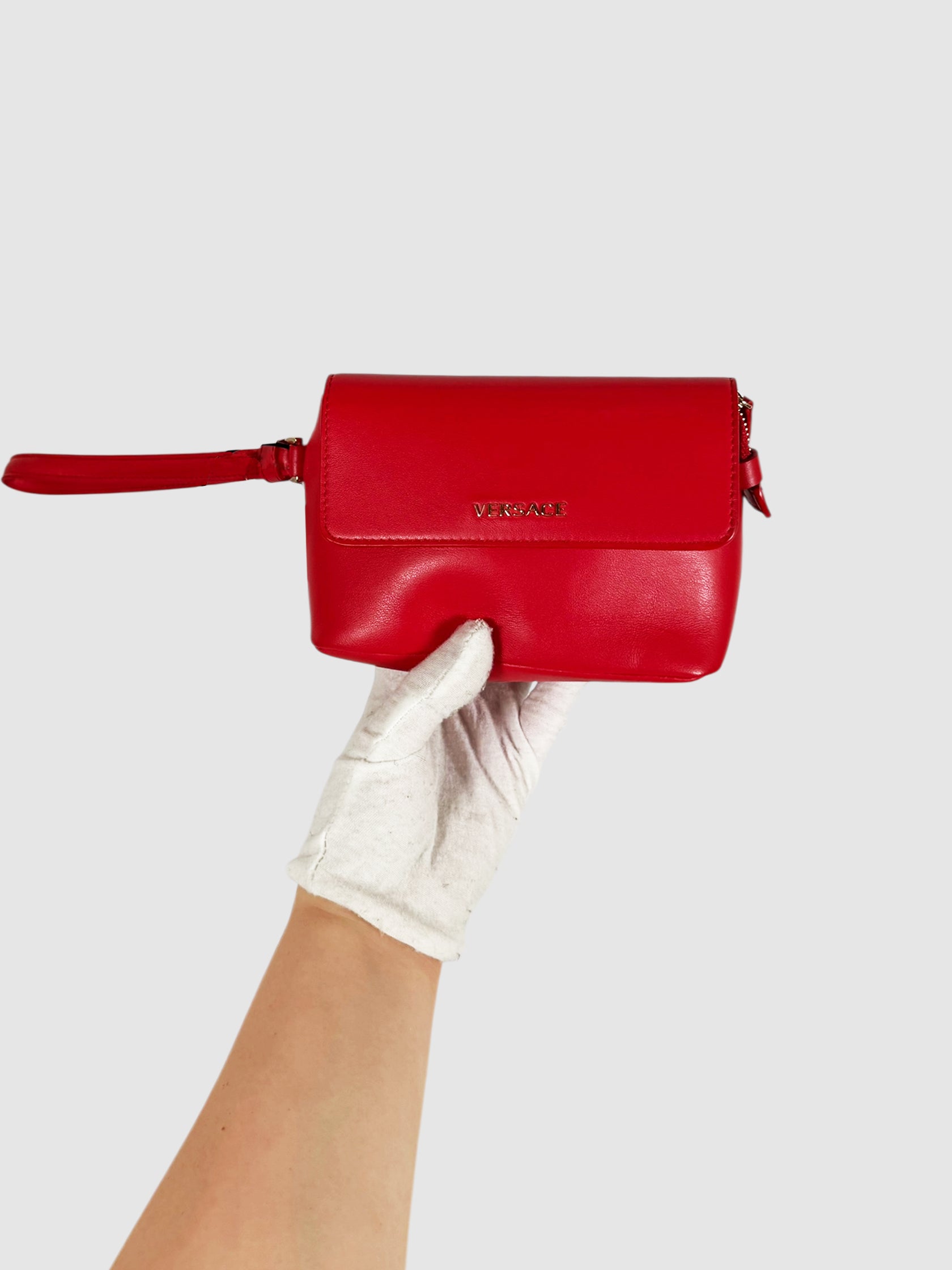 Leather Wristlet Clutch