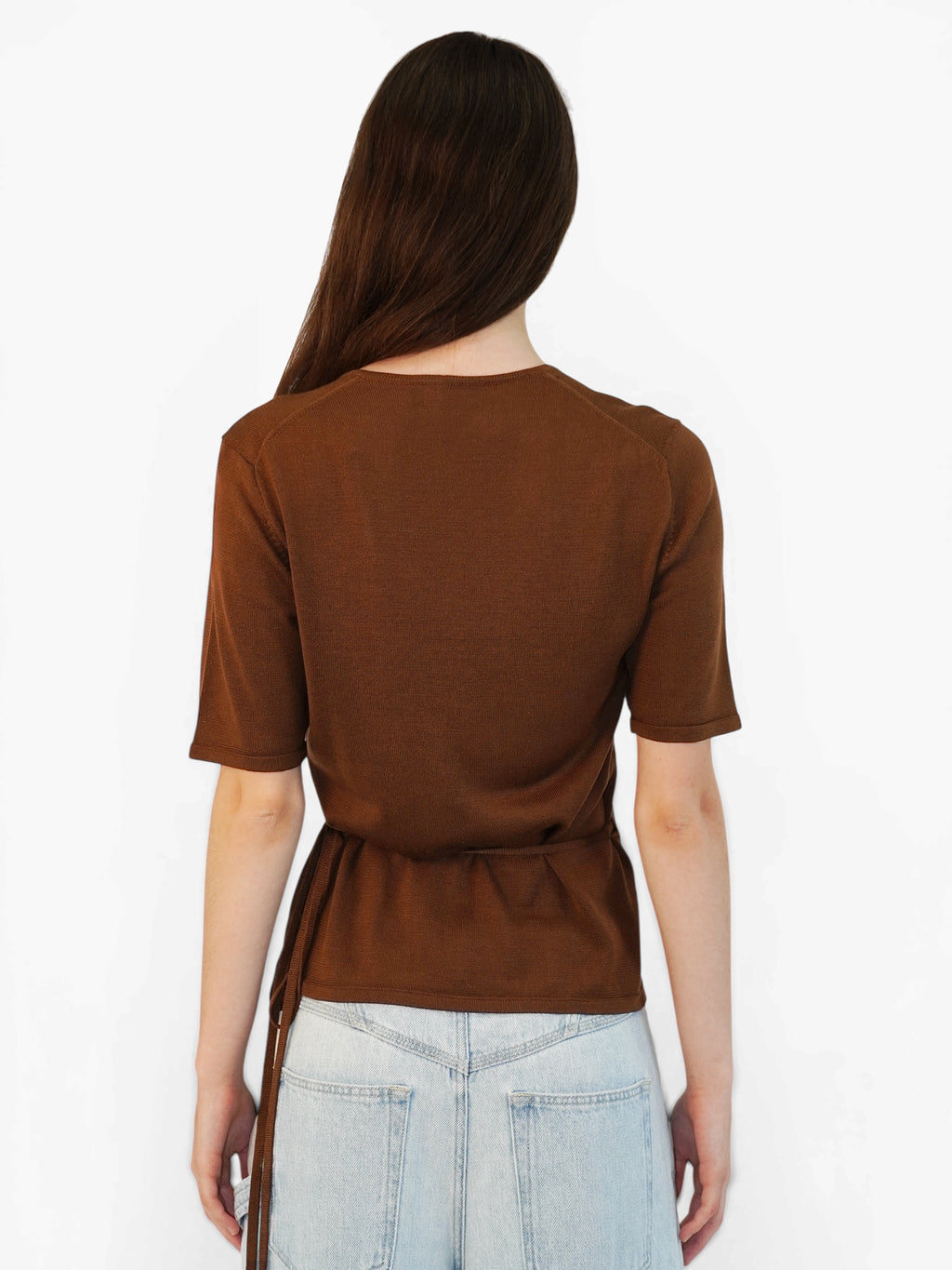 Silk Wrap Top