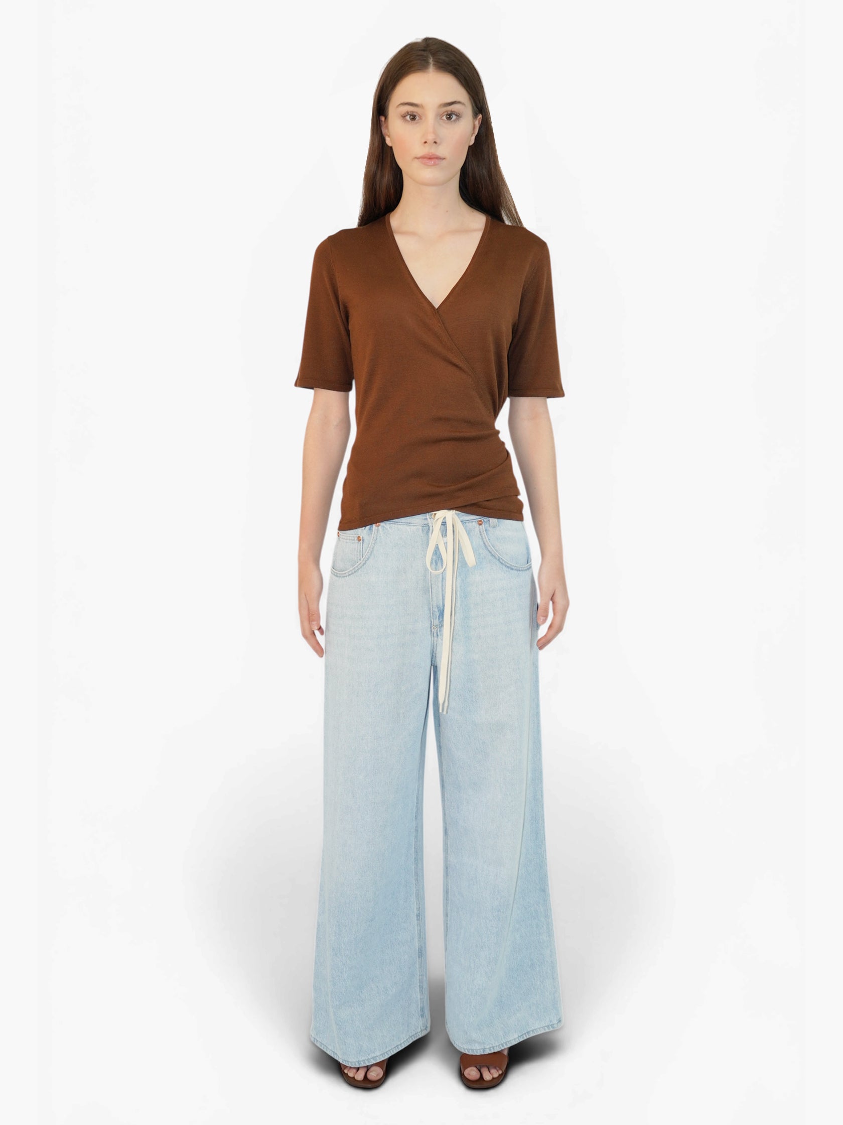 Silk Wrap Top