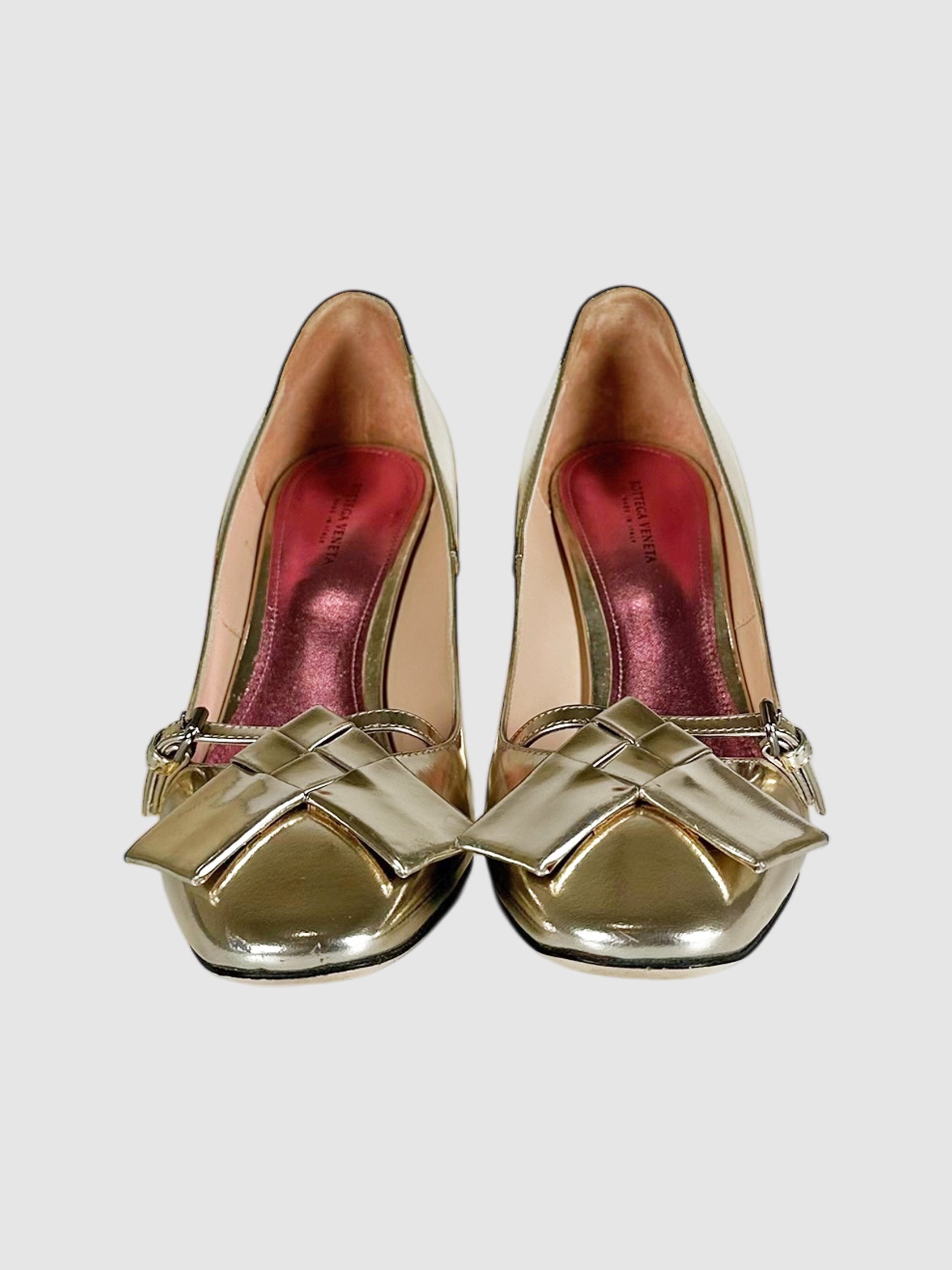 Intrecciato Heel Pumps