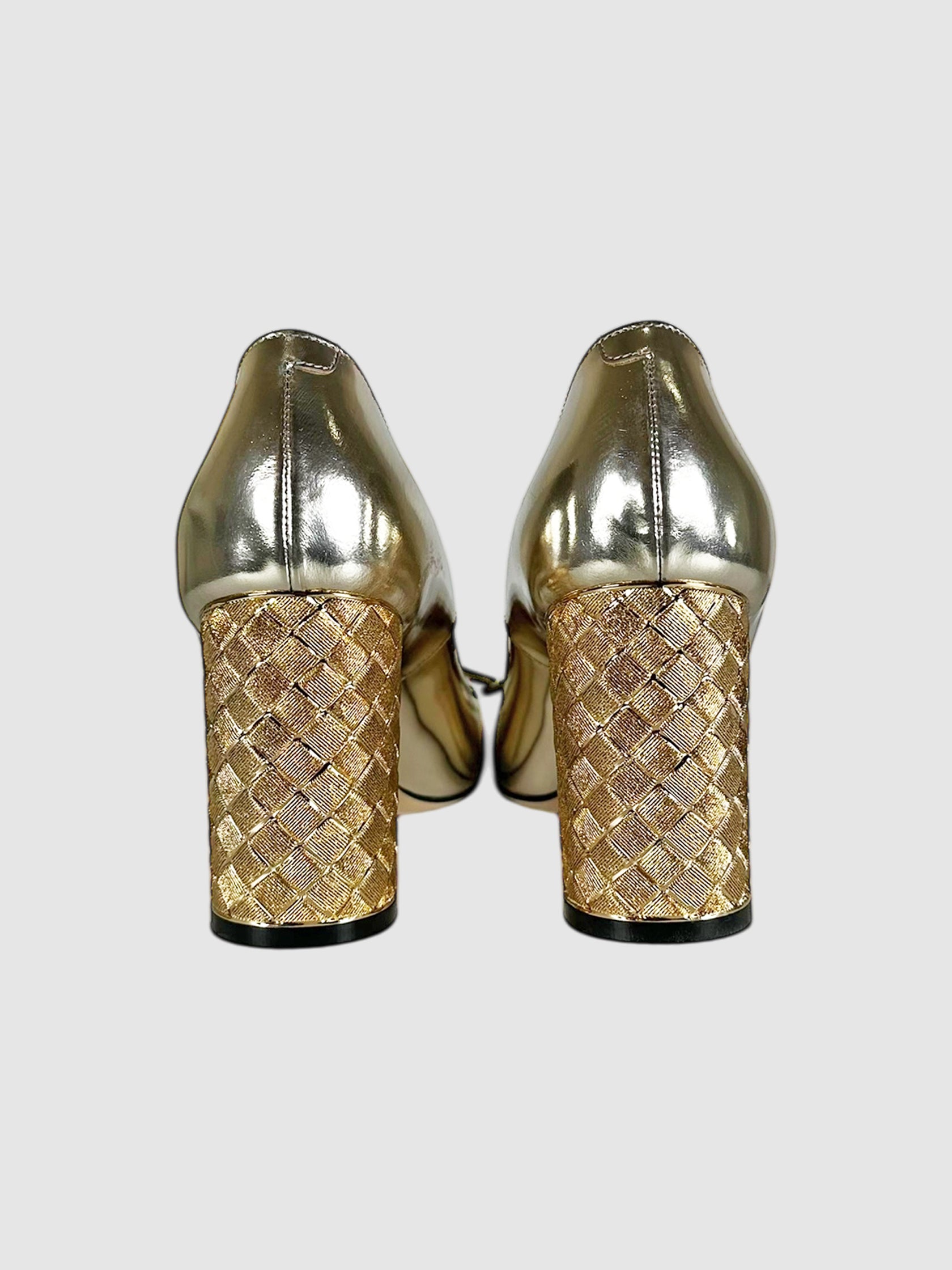 Intrecciato Heel Pumps