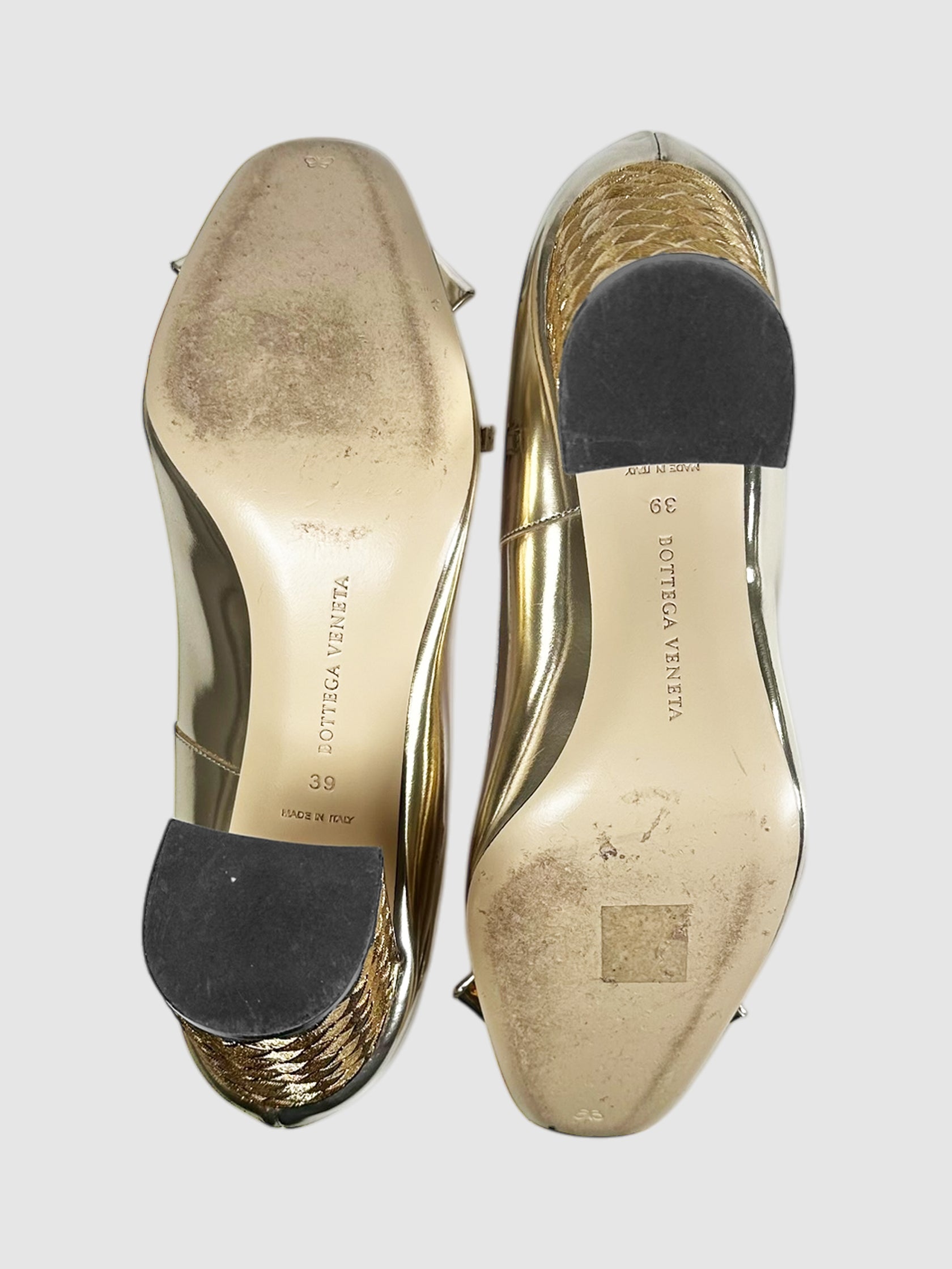 Intrecciato Heel Pumps