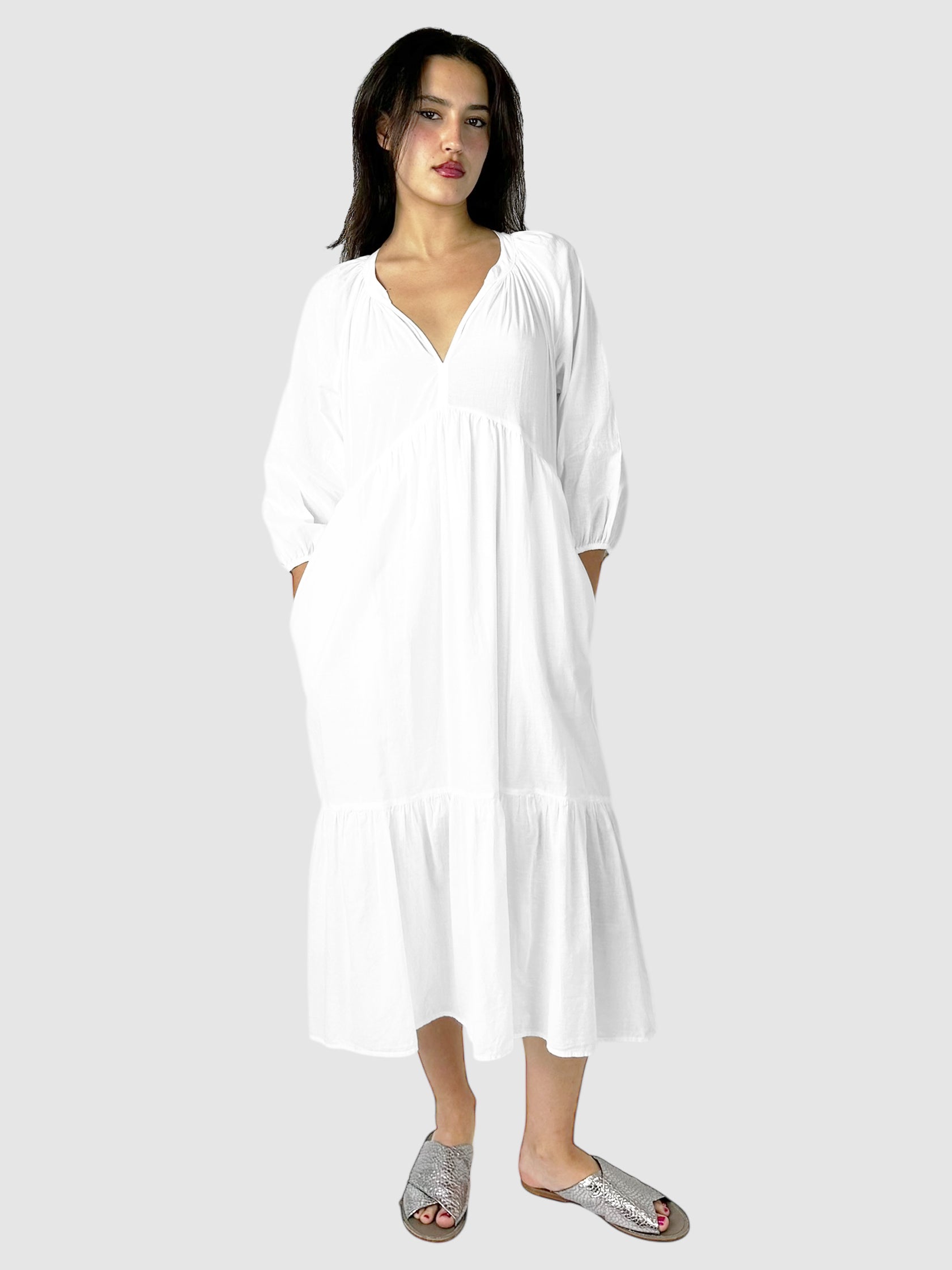 Vie V-Neck Maxi Dress