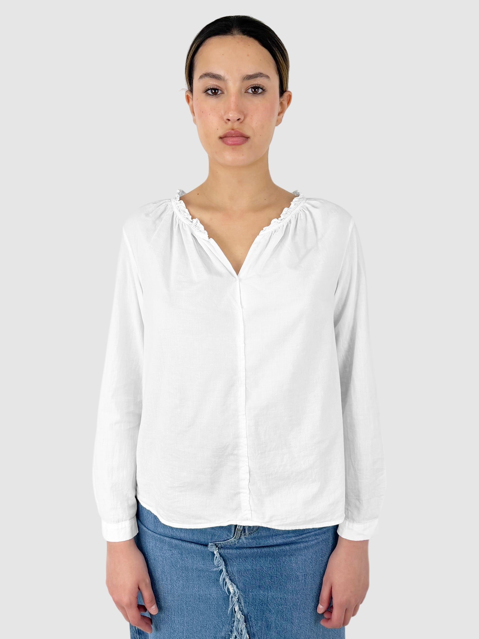 Ruffled Collar Top