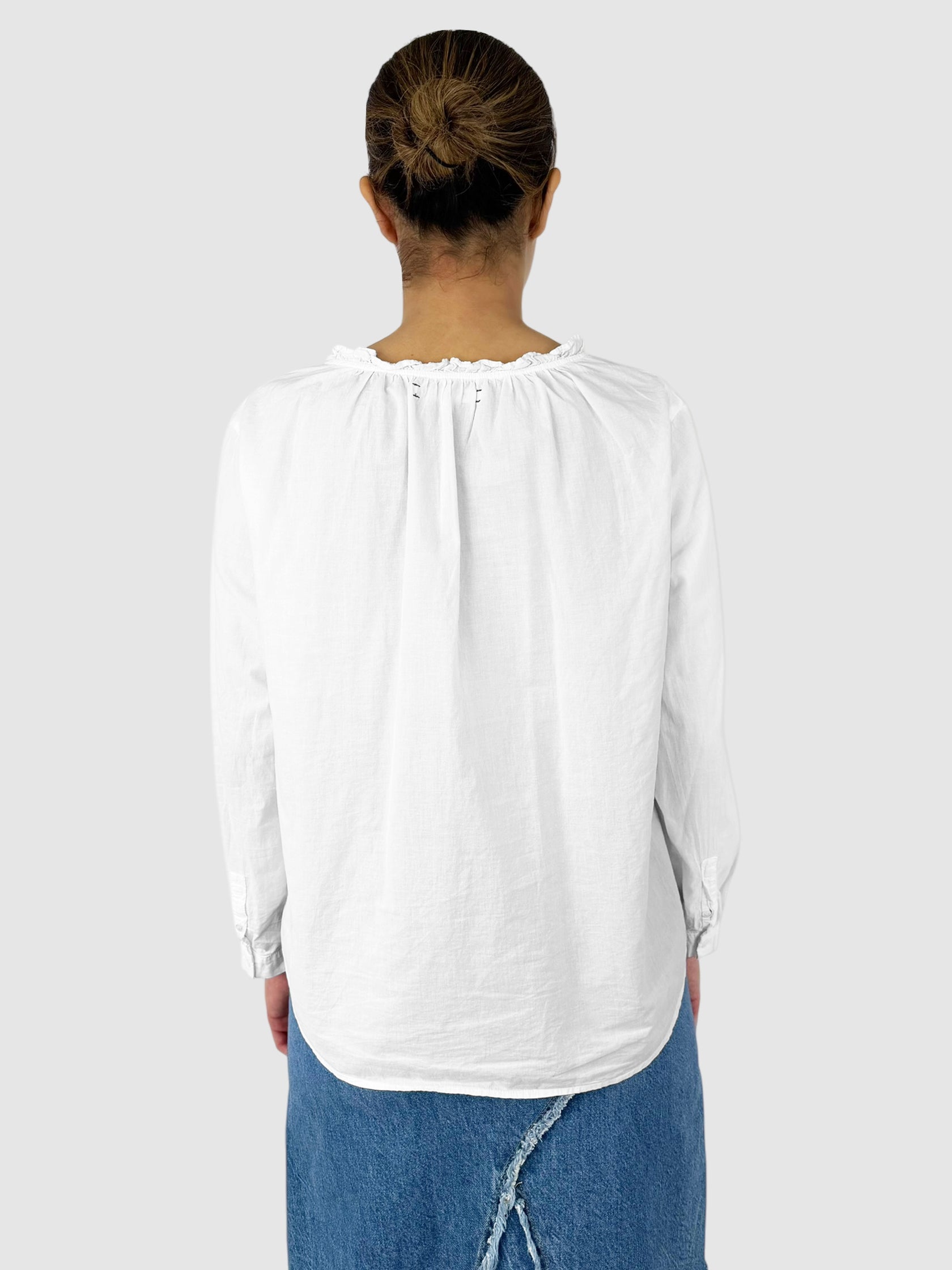 Ruffled Collar Top