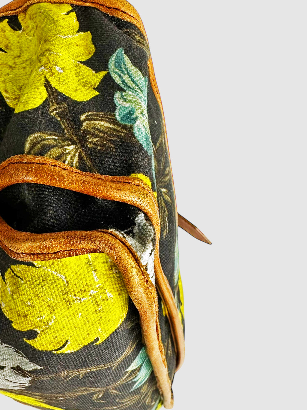 Floral Printed Canvas PS1 Bag