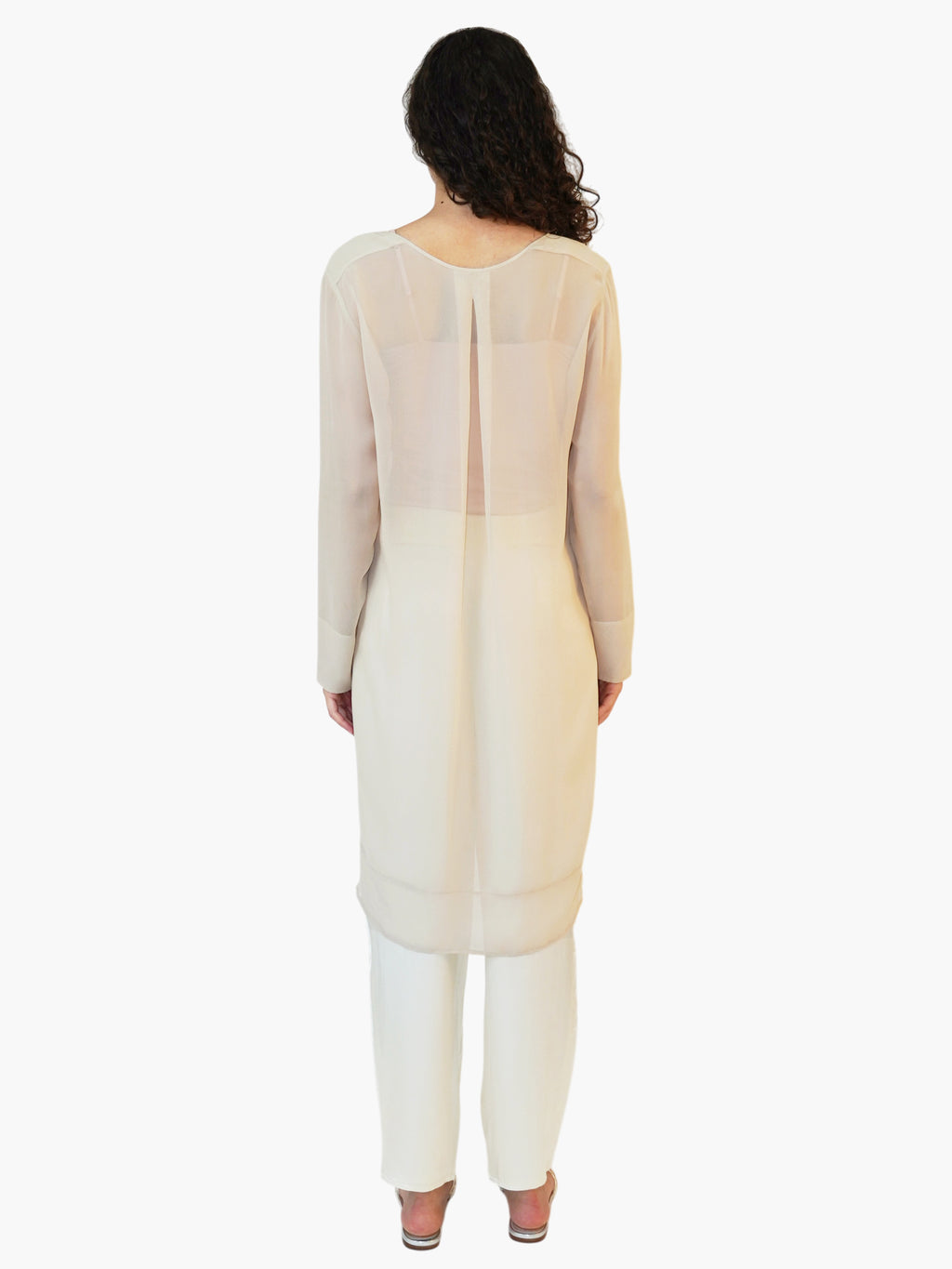 Sheer Feathered Tunic