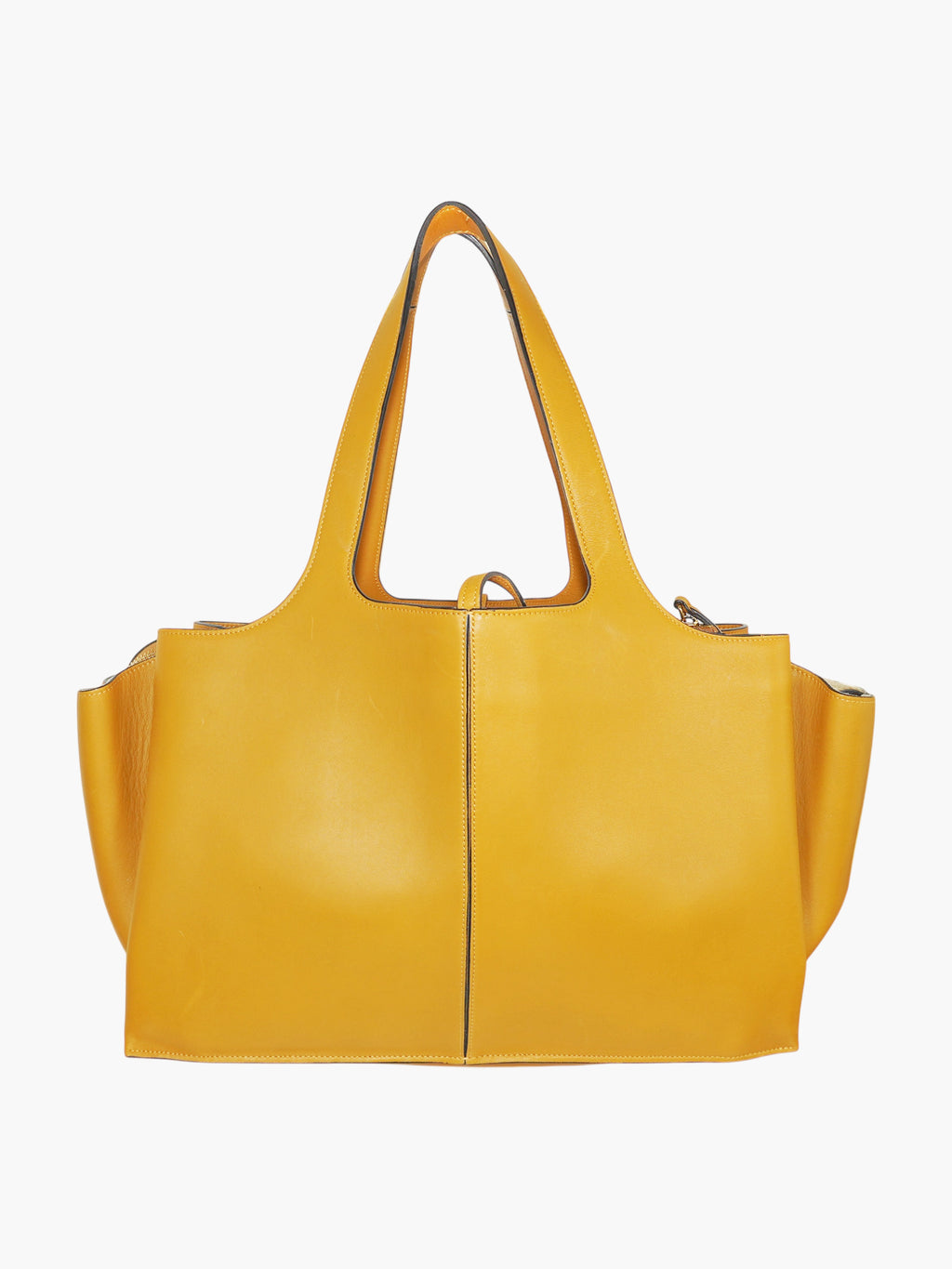 Leather Trifold Tote