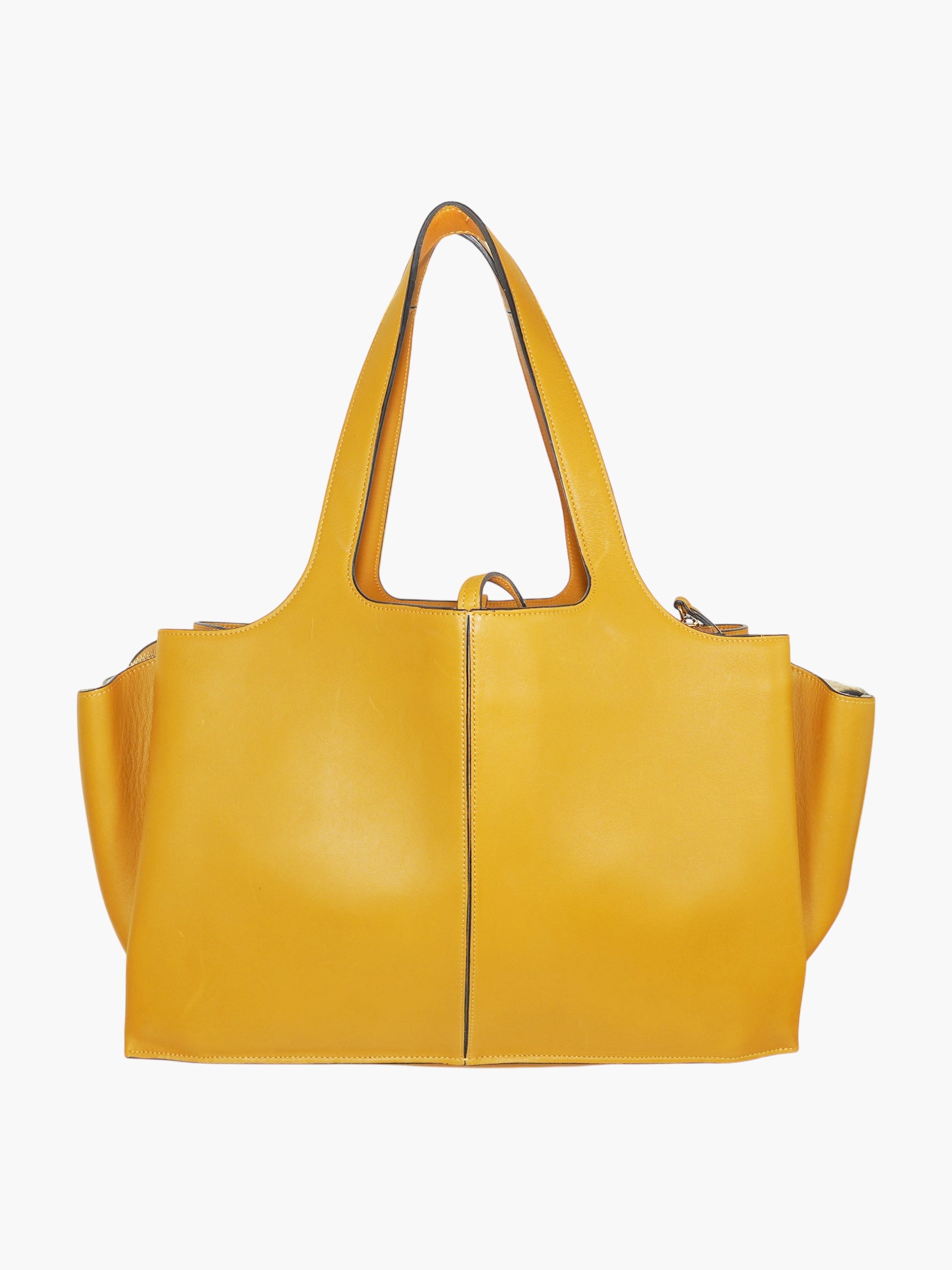 Leather Trifold Tote