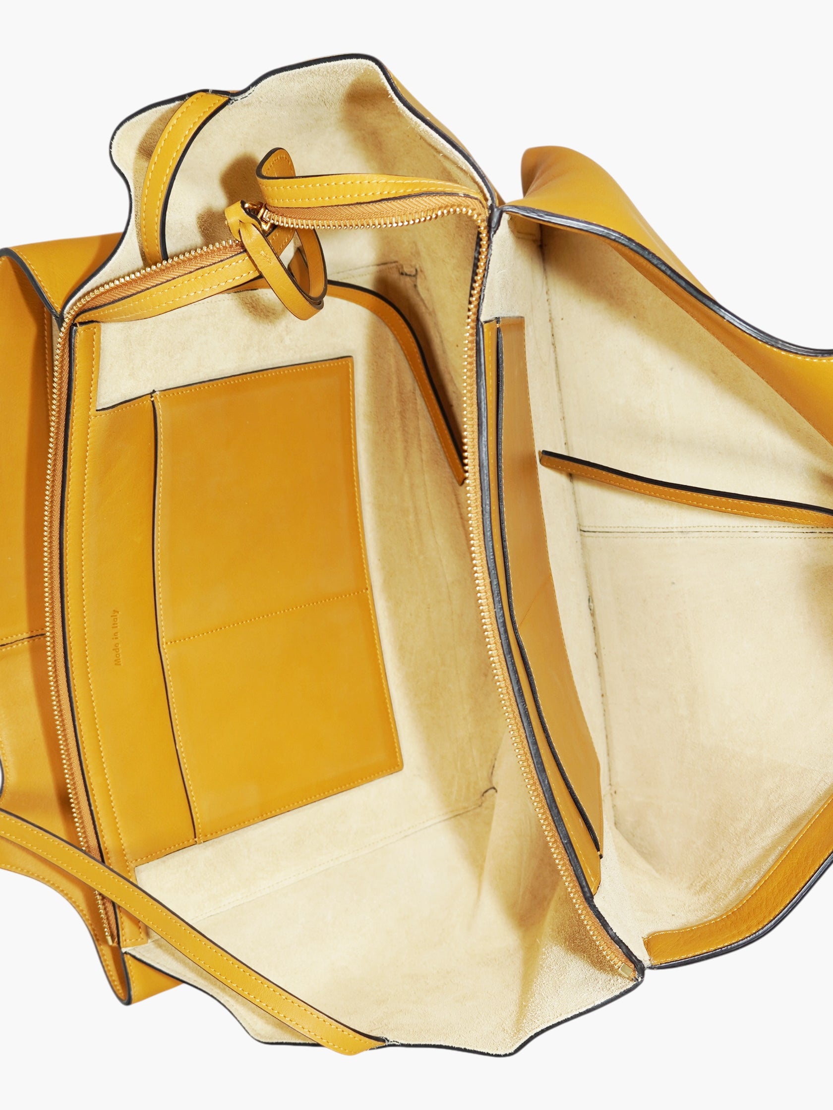 Leather Trifold Tote