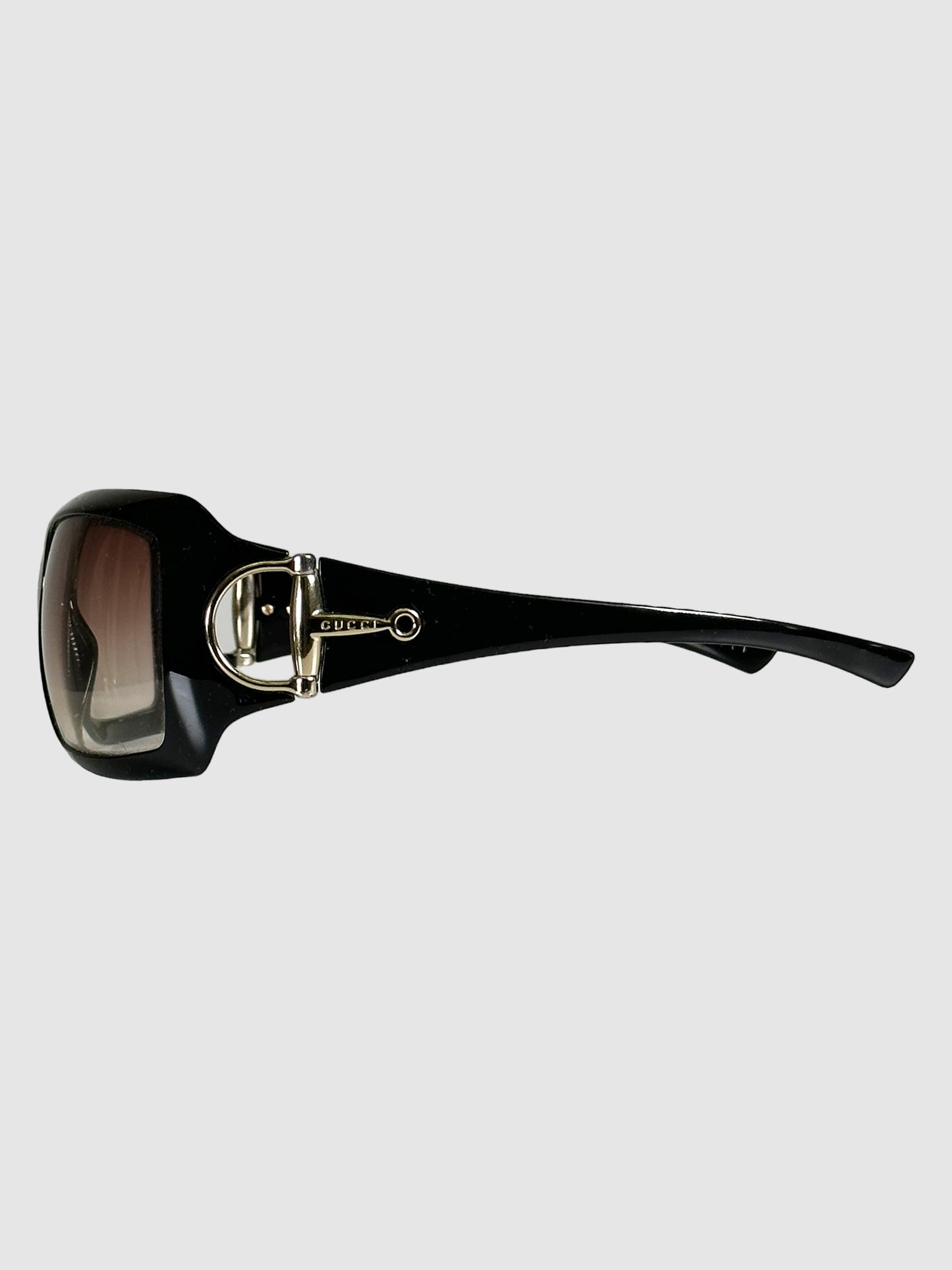 Horsebit Accent Square Sunglasses