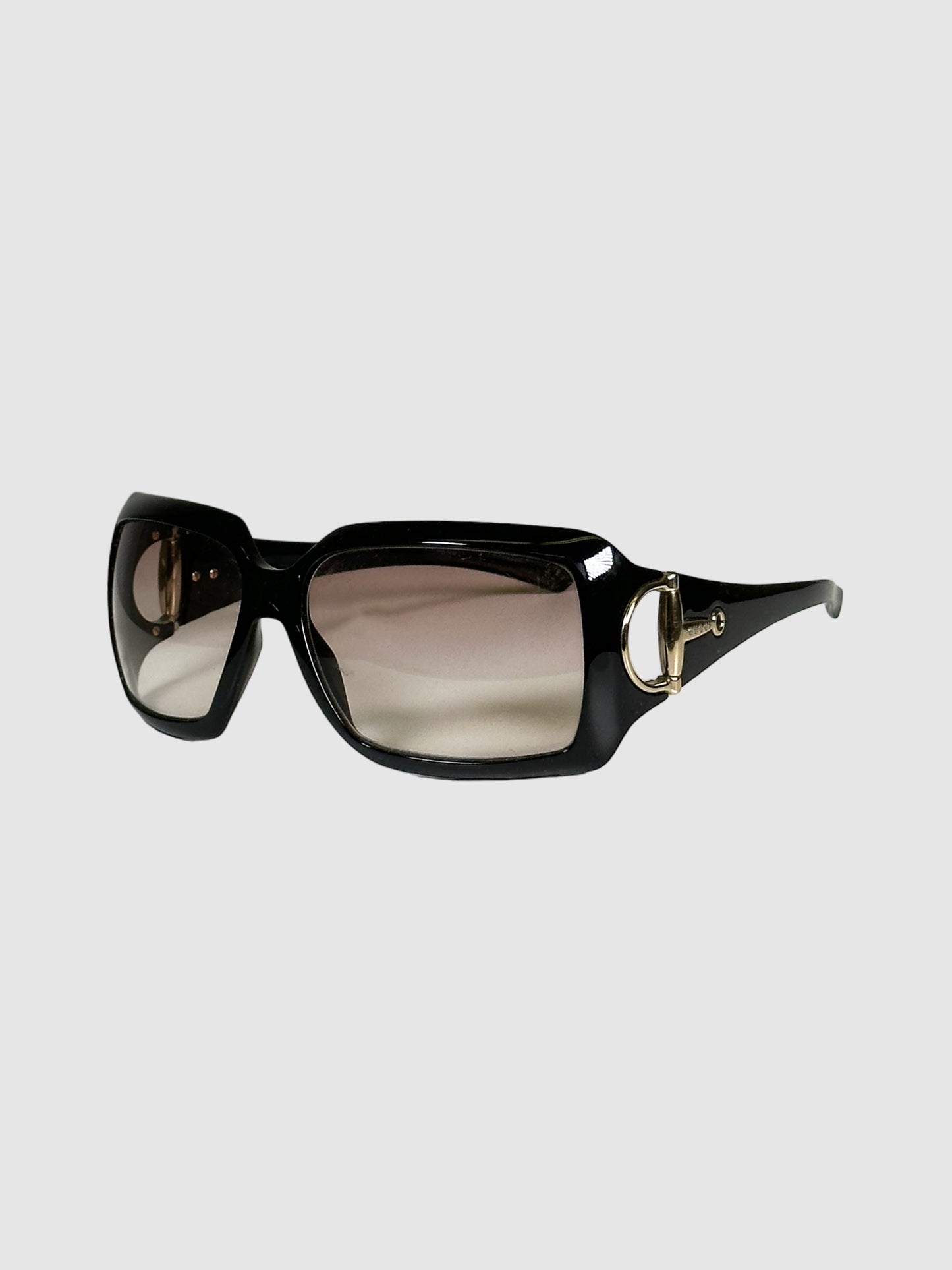 Horsebit Accent Square Sunglasses