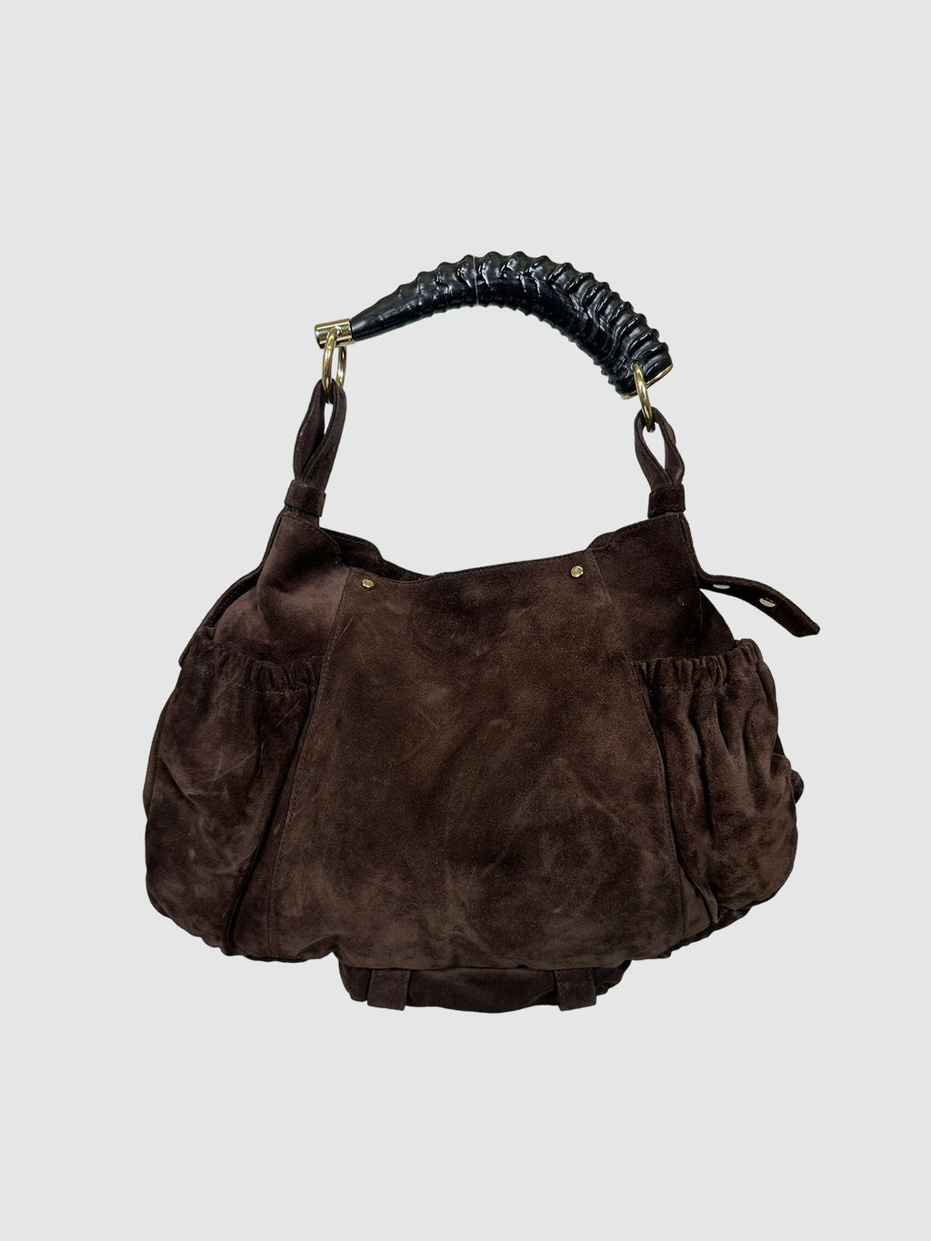 Suede Mombasa Handle Bag