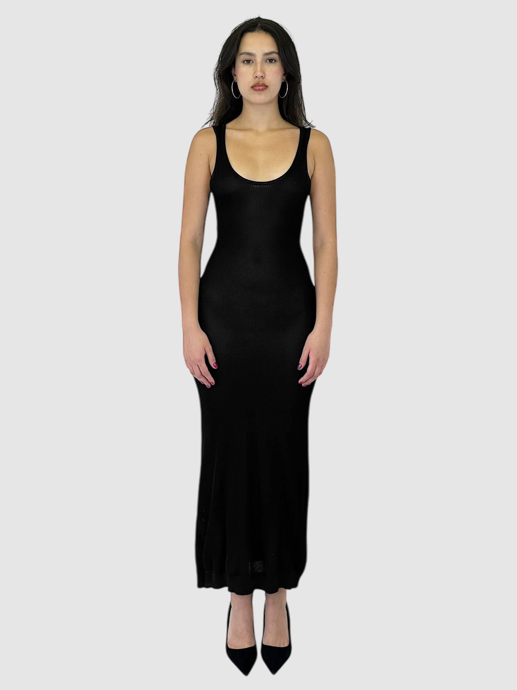 Y-3 Knit Three Stripe Maxi Dress - Size Extra Small