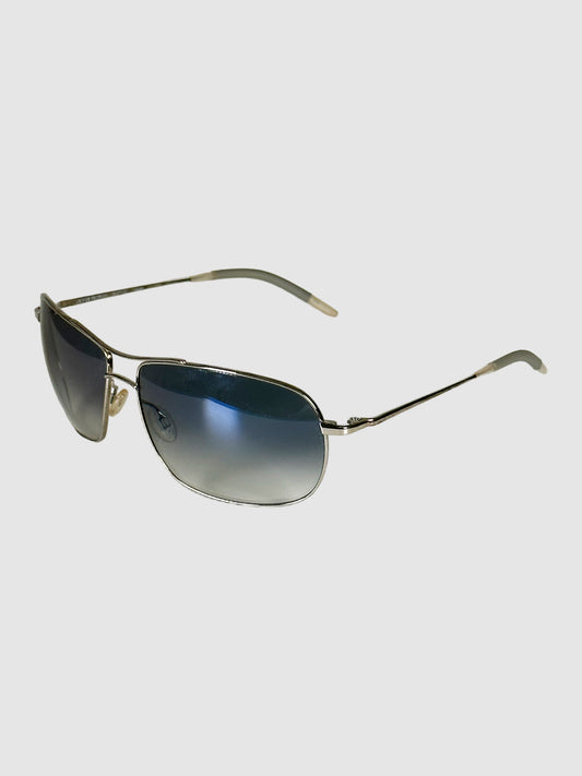 Oliver People Aviator Gradient Sunglasses