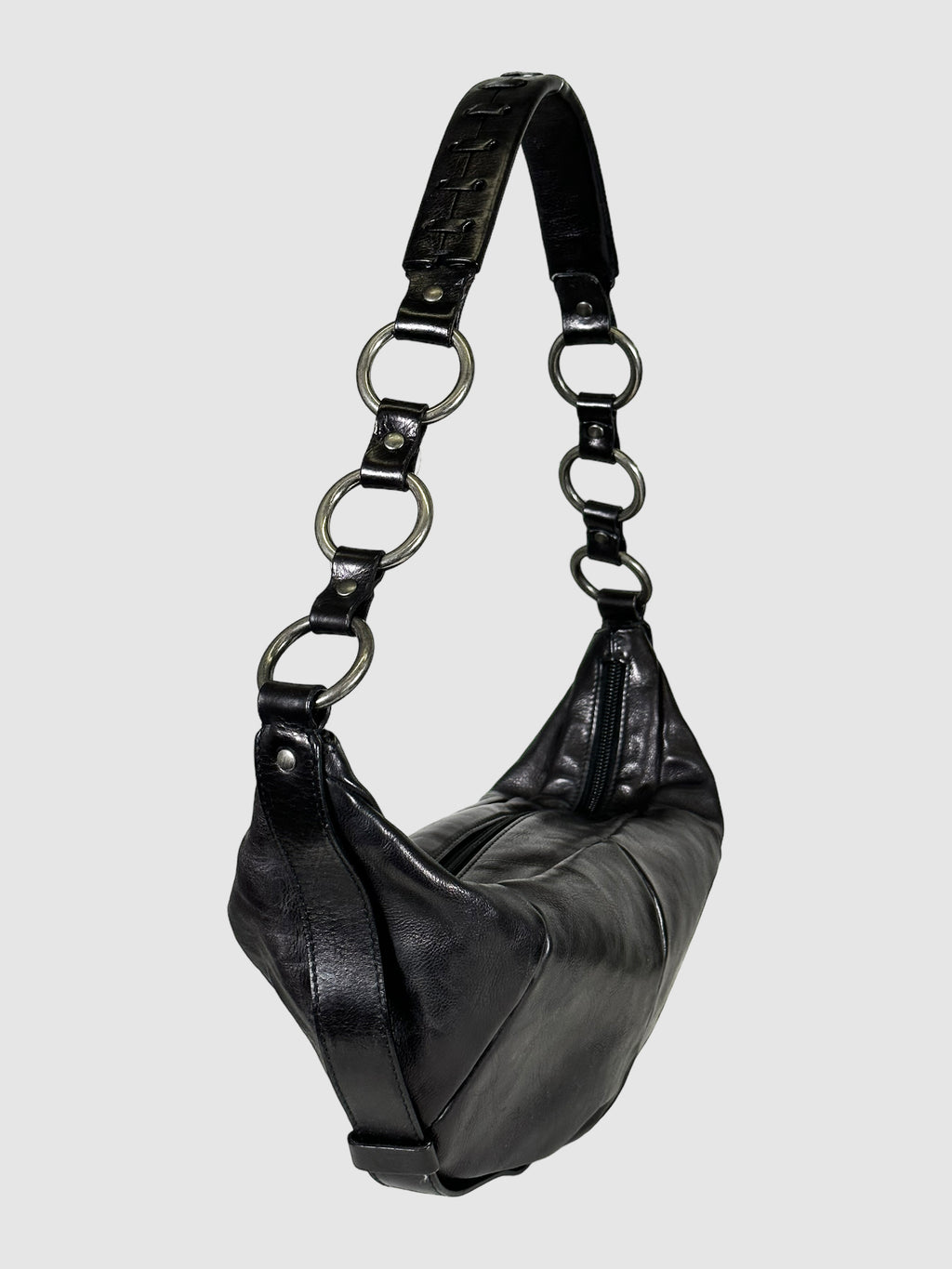 Rive Gauche Mombasa Leather Hobo Bag