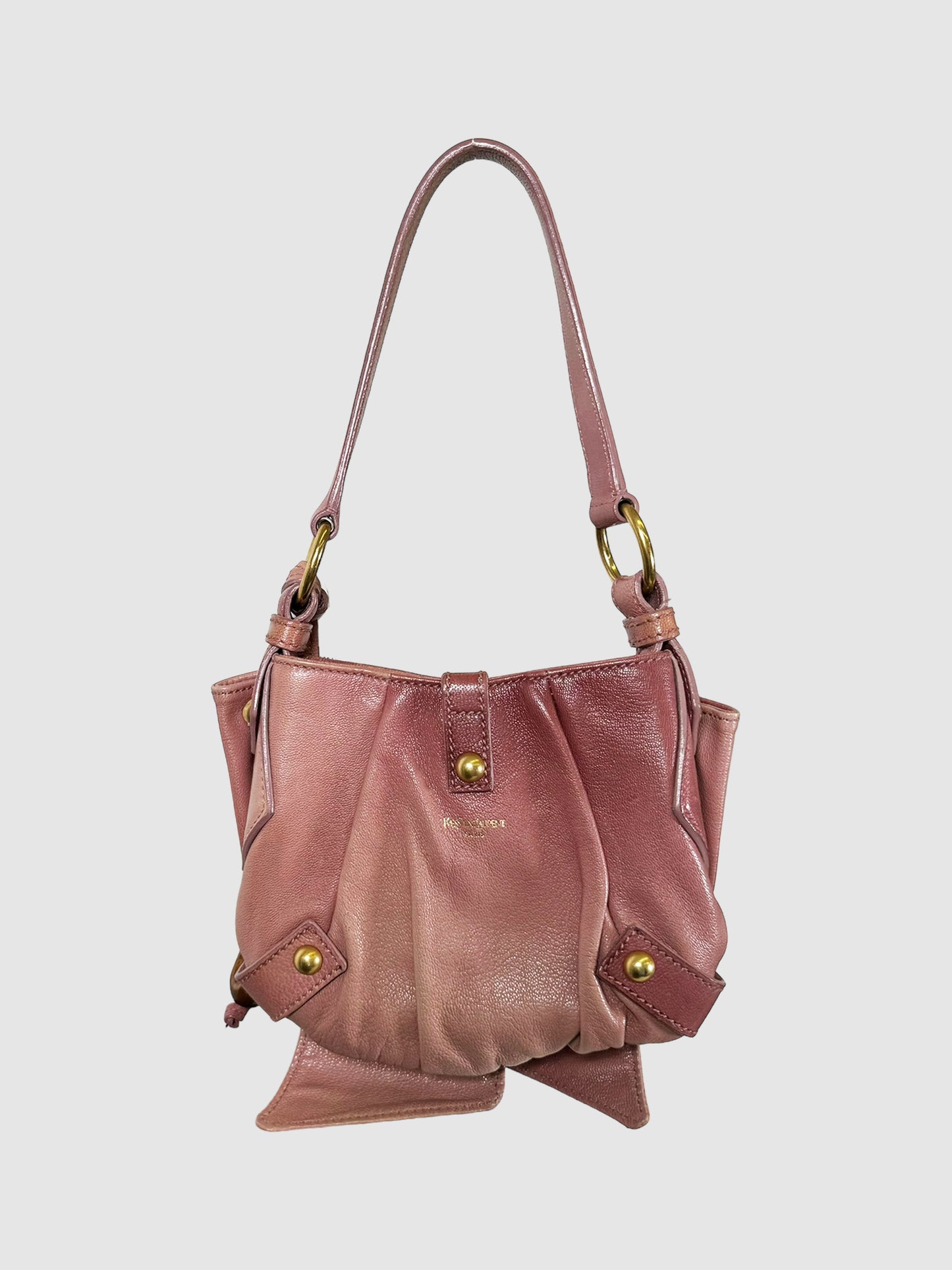 Small Leather Bow Shoulder Bag