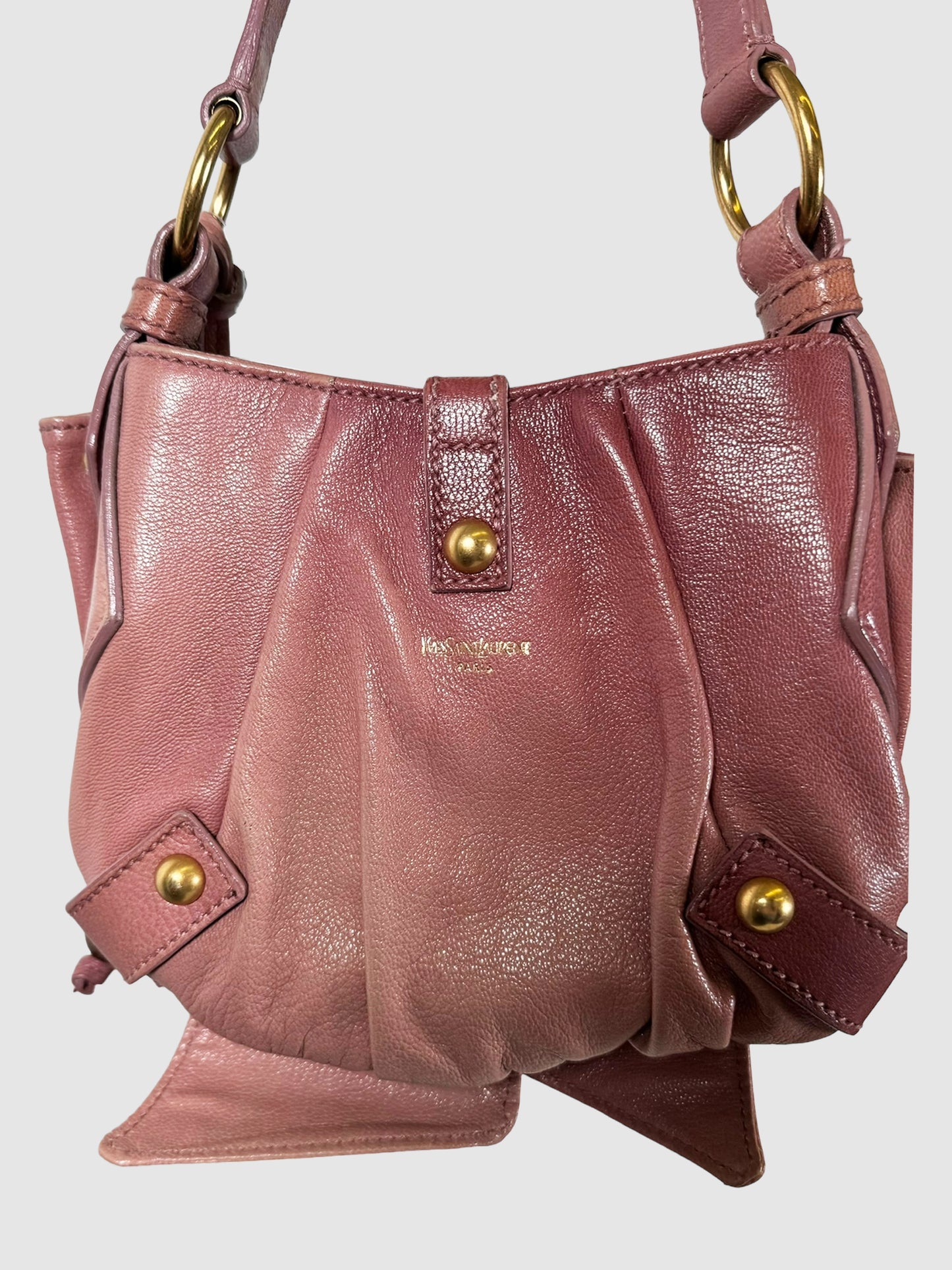 Small Leather Bow Shoulder Bag