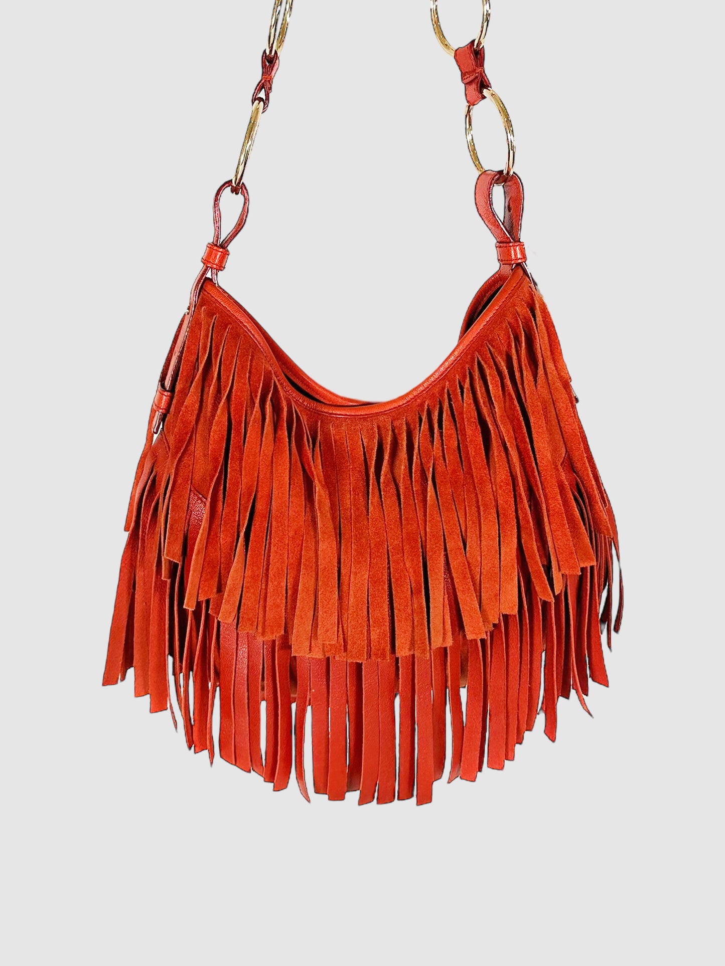 Suede Boheme Fringe Bag