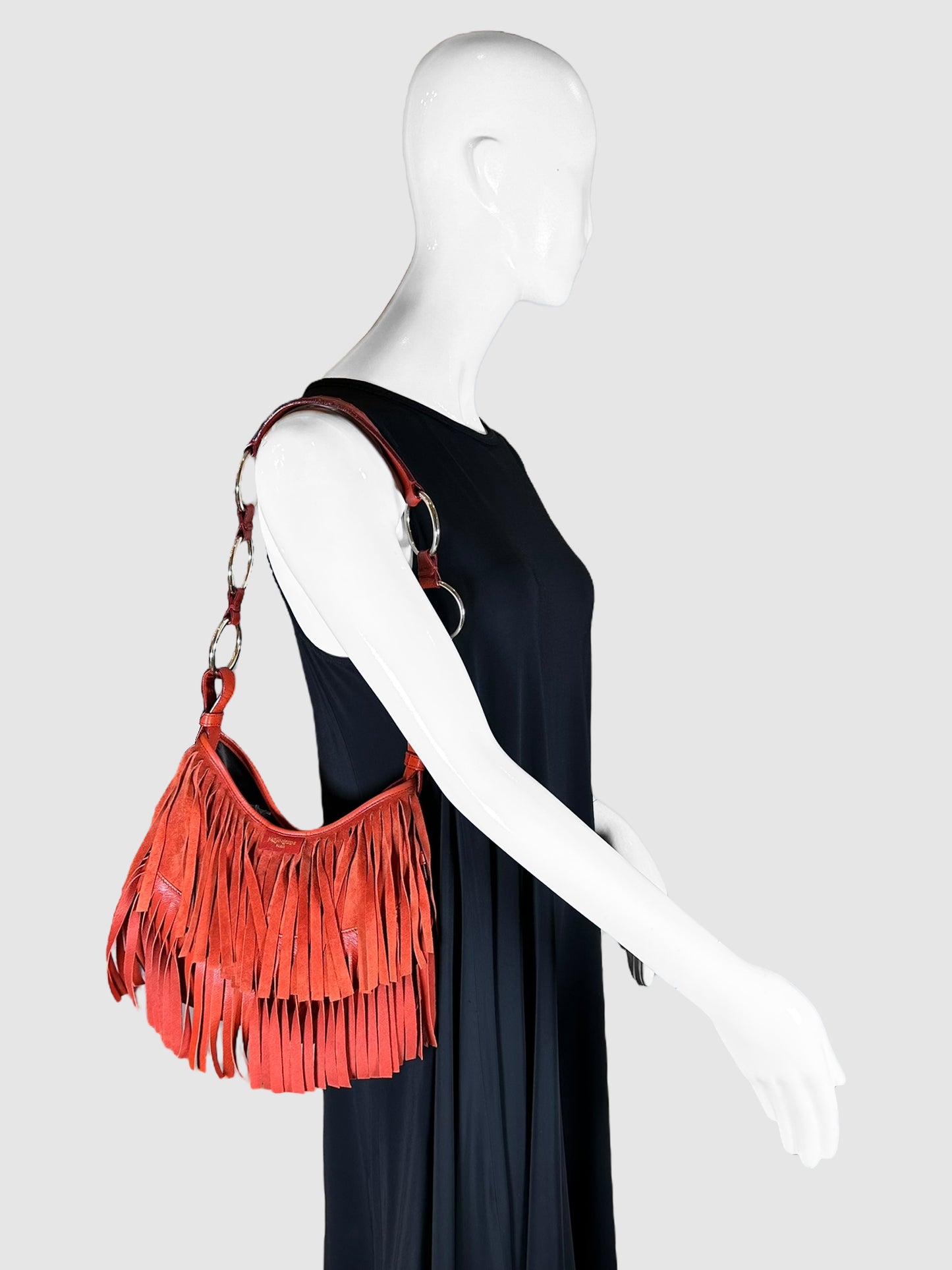 Suede Boheme Fringe Bag