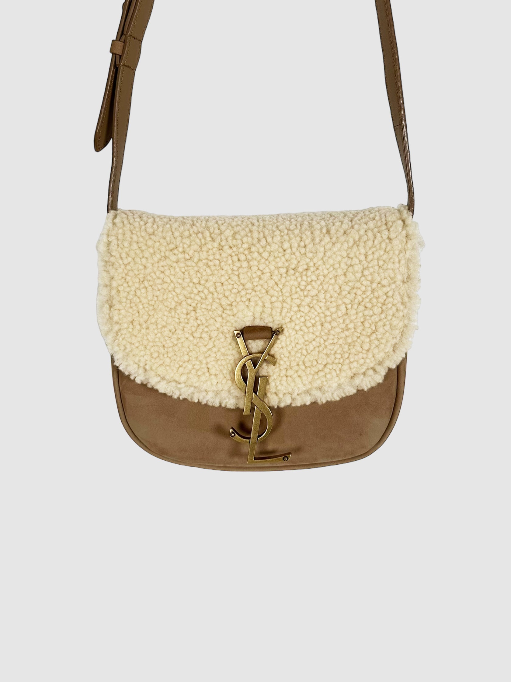 Saint Laurent Small Small Shearling Kaia Bag Second Nature Boutique