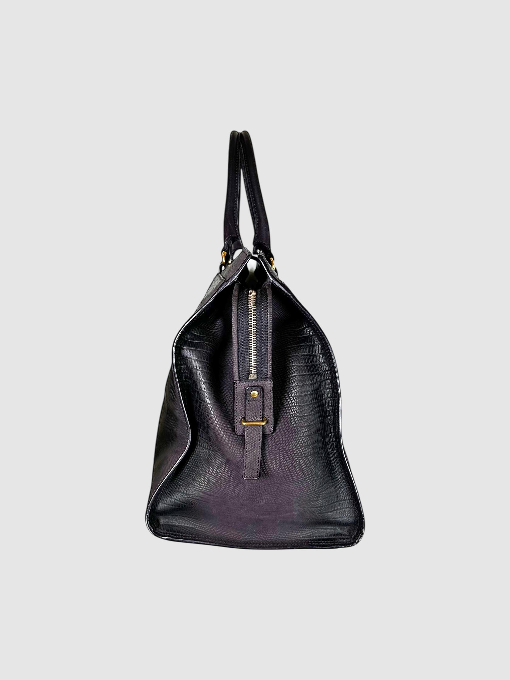 Lizard Embossed Cabas Chyc Bag