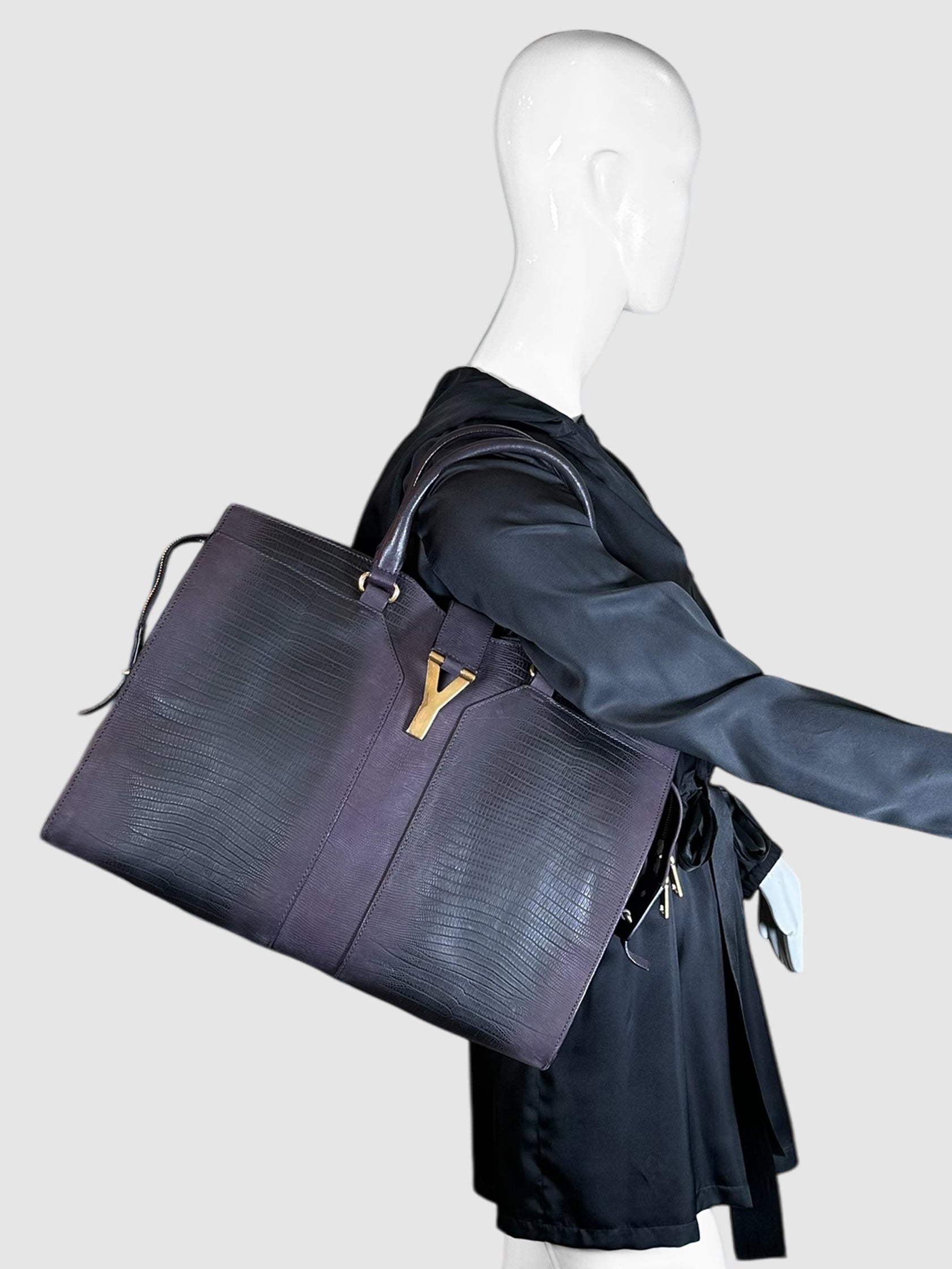 Lizard Embossed Cabas Chyc Bag