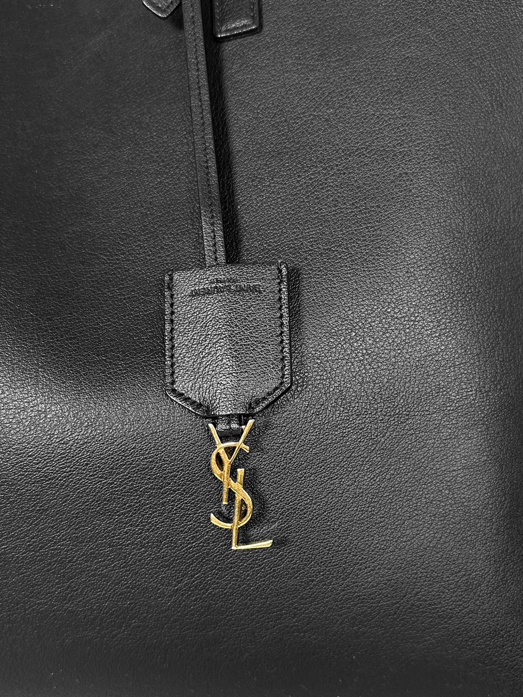 Leather Shopping Tote Bag