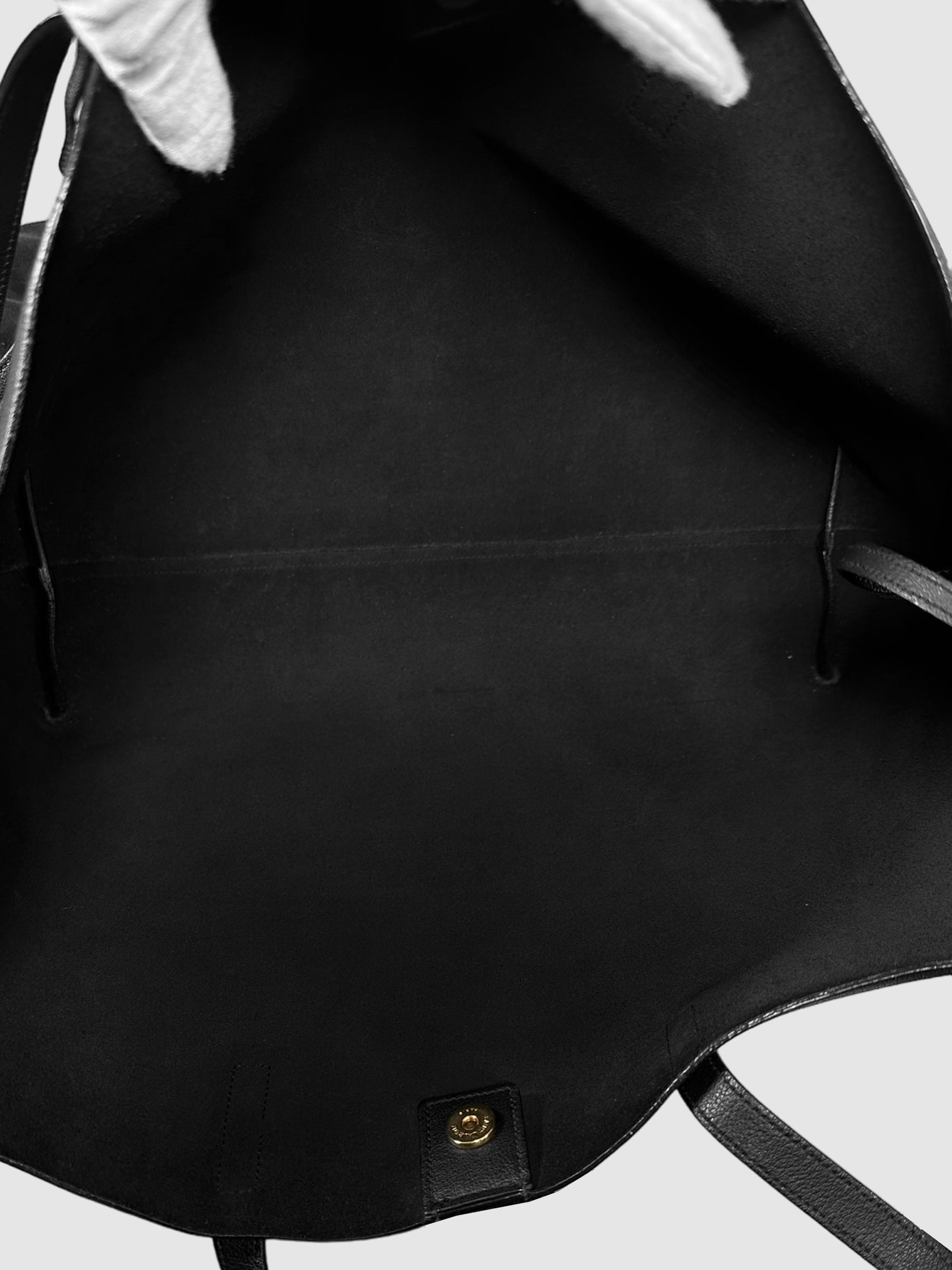 Leather Shopping Tote Bag