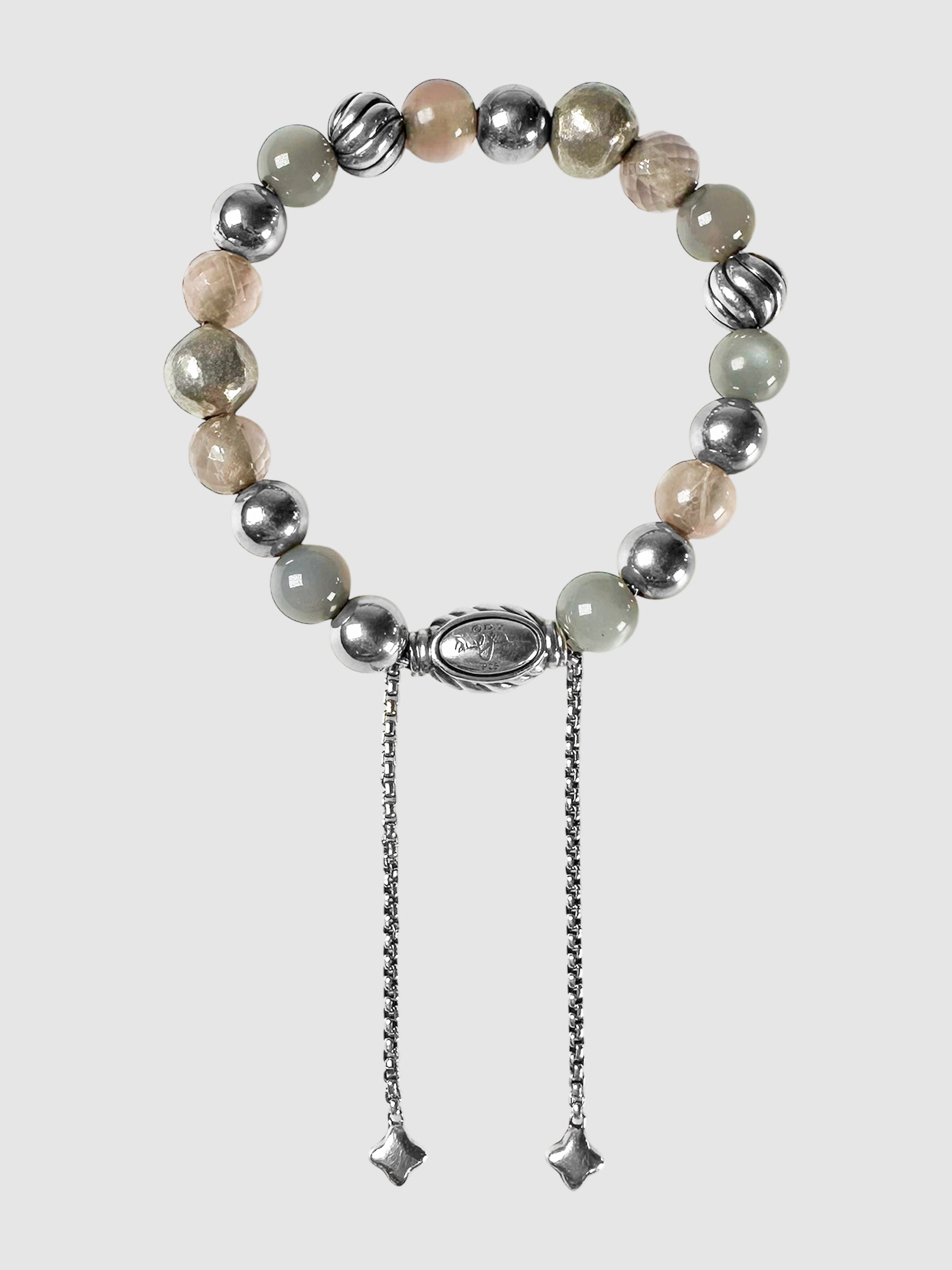 David Yurman Moonstone Beaded Bracelet luxury designer resale consignment Toronto secondhand Canada 