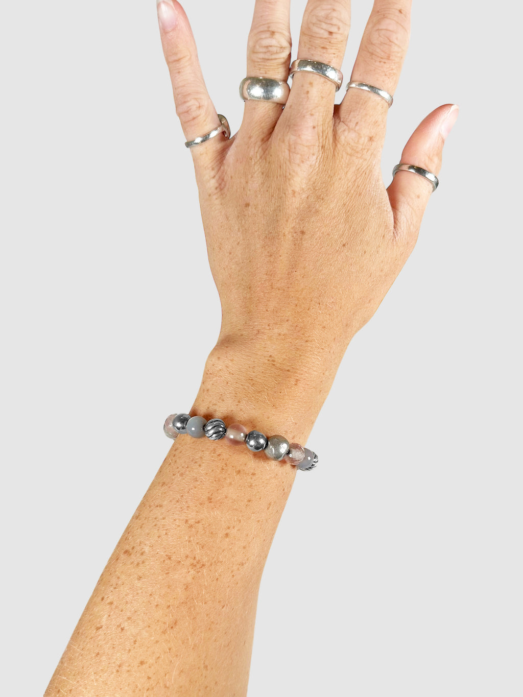 Moonstone Beaded Bracelet