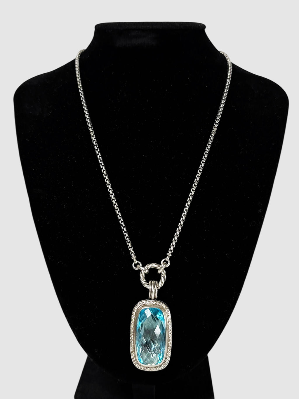 Topaz Diamond Necklace