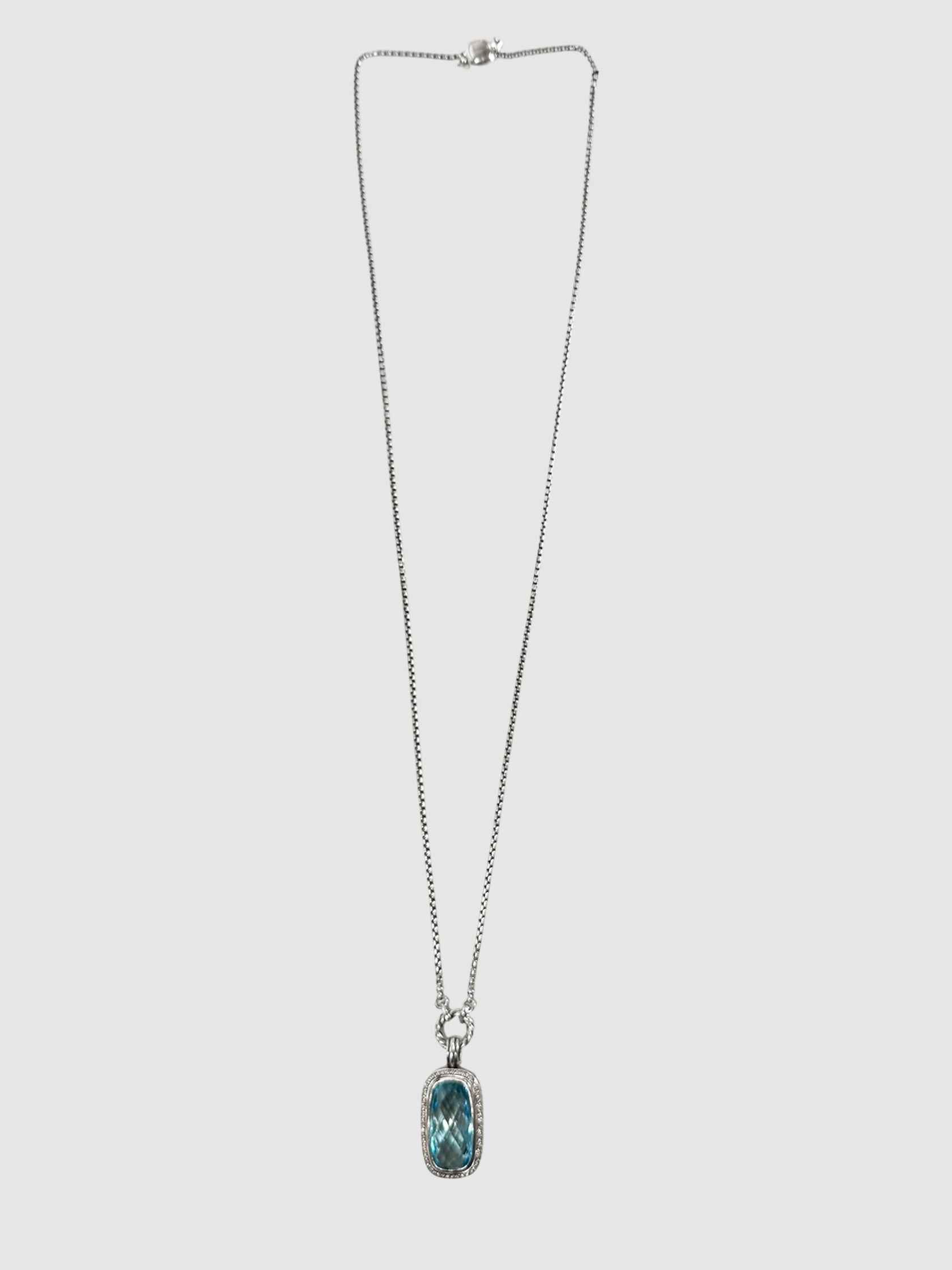 Topaz Diamond Necklace