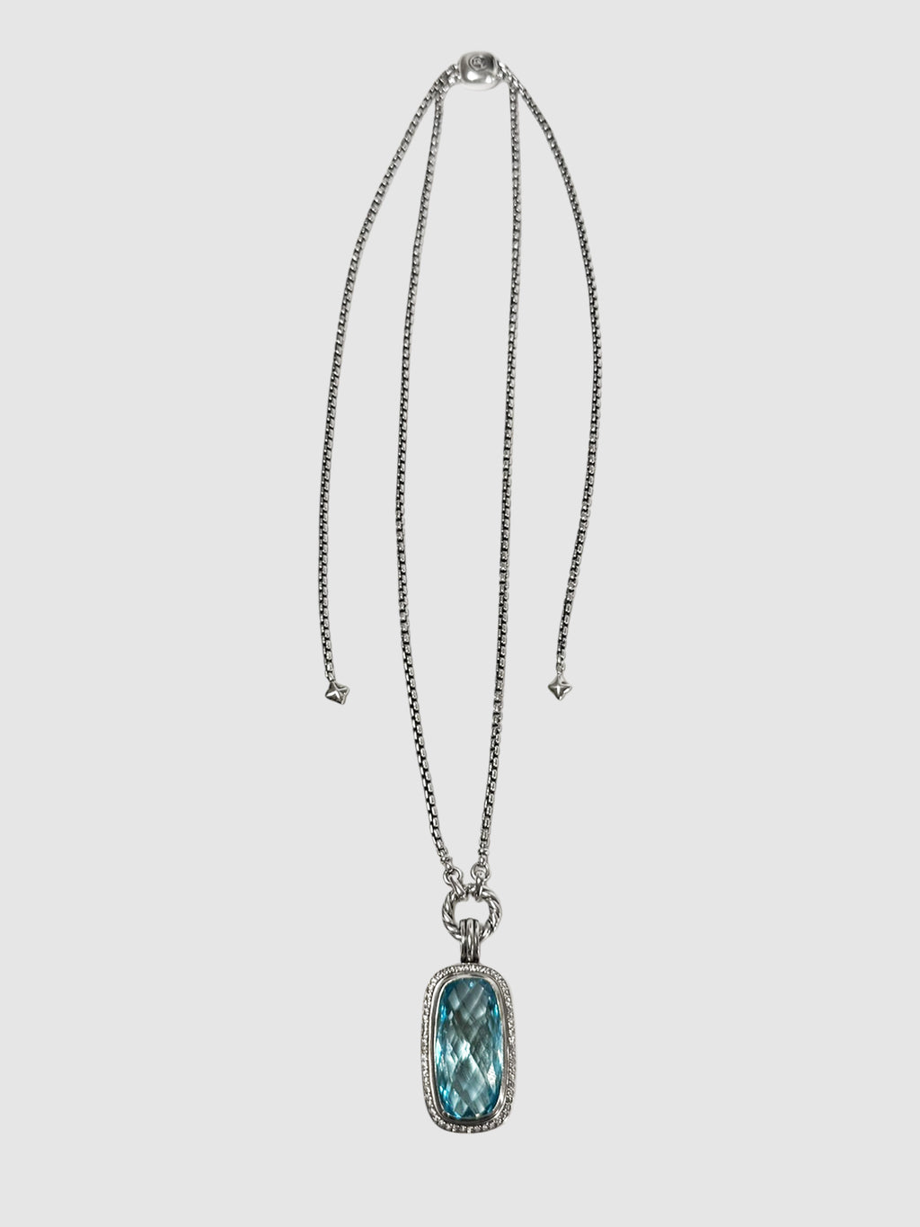 Topaz Diamond Necklace