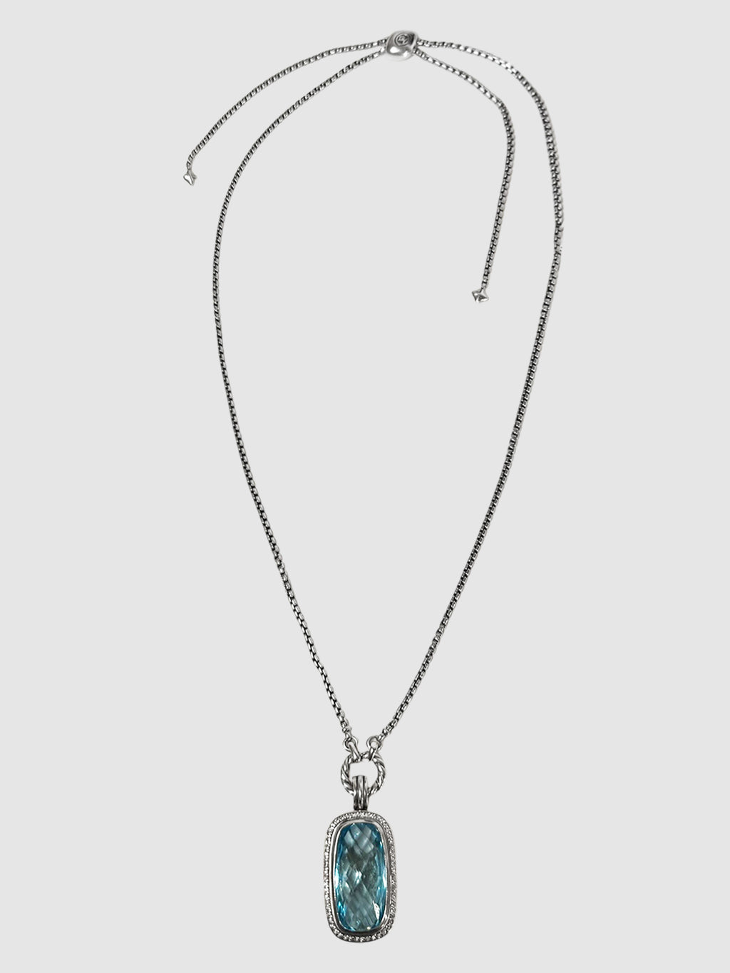 Topaz Diamond Necklace