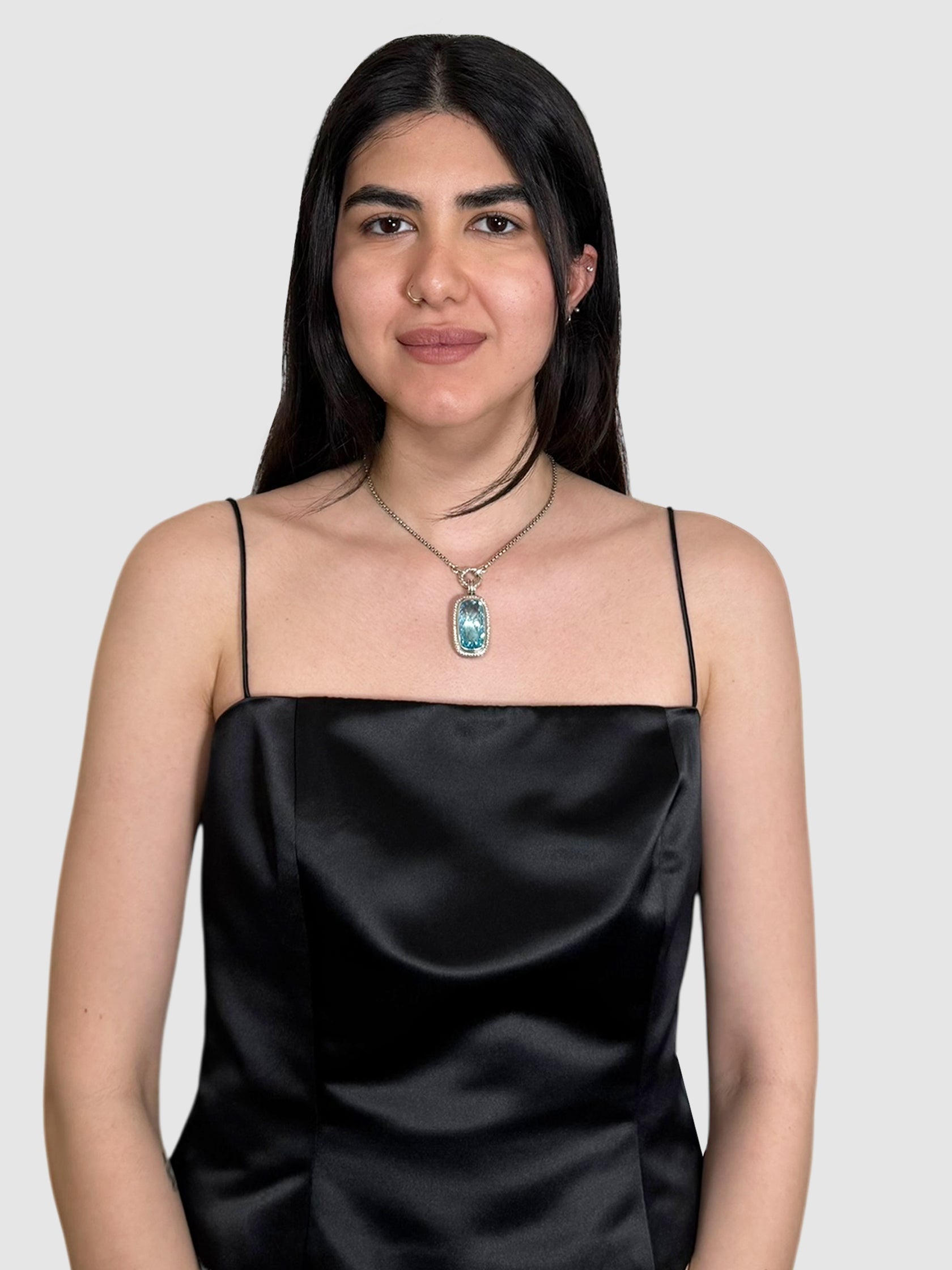 Topaz Diamond Necklace