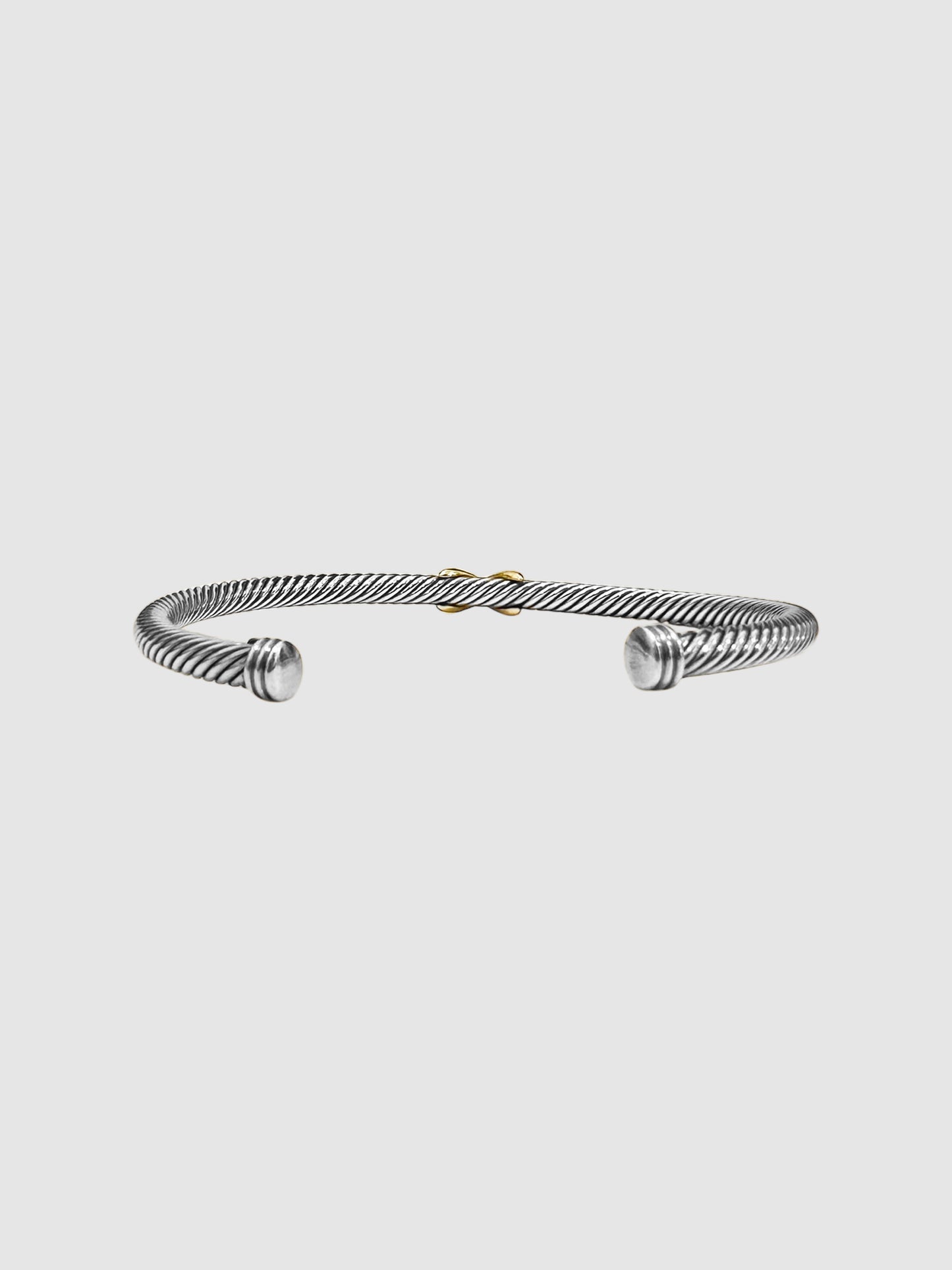 Two-Tone X Classic Station Bracelet