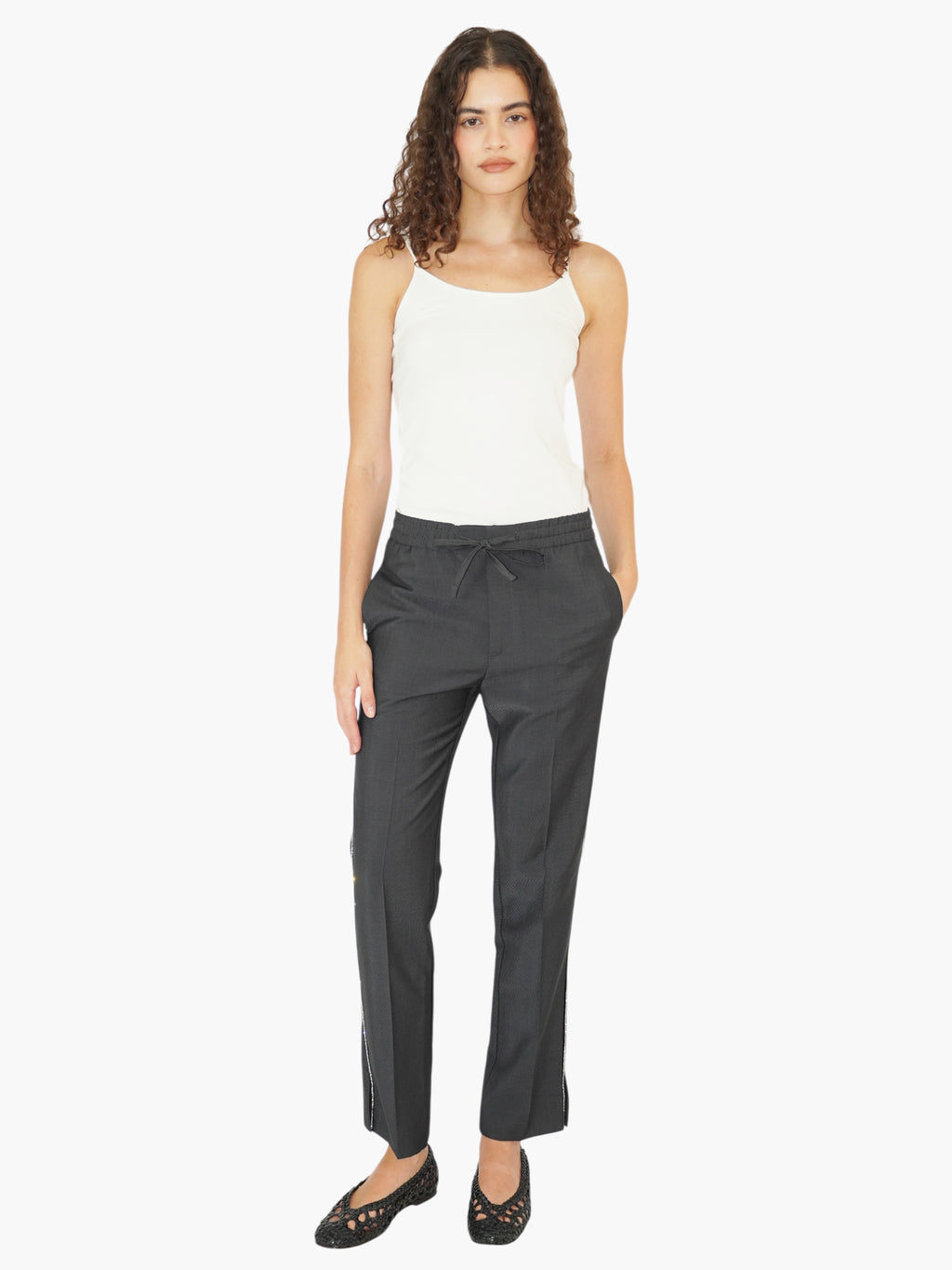 Wool Drawstring Pants