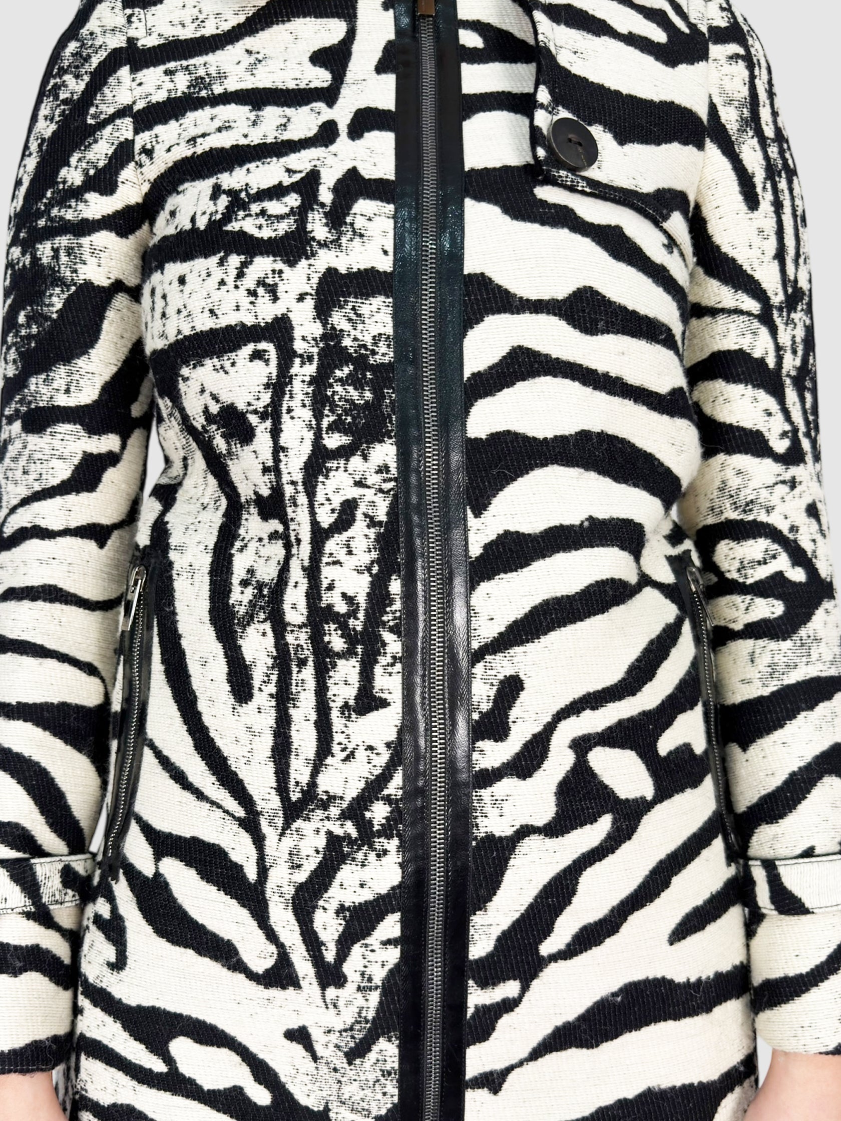 Wool Zebra Coat