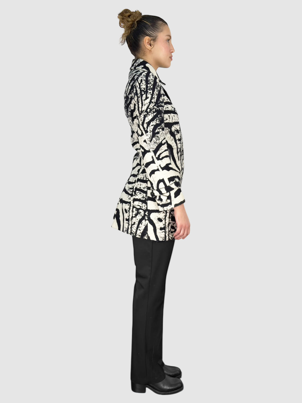 Wool Zebra Coat