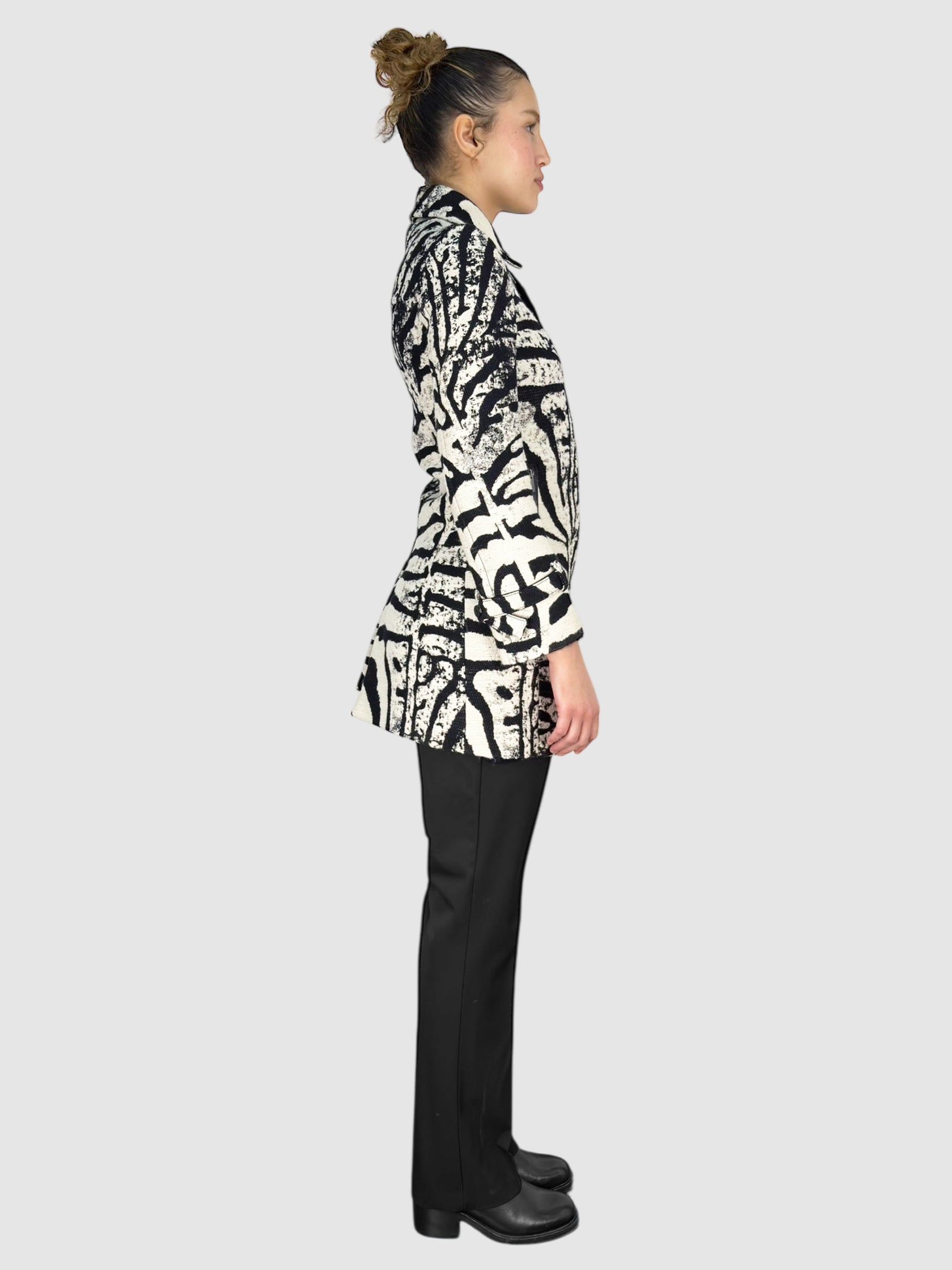 Wool Zebra Coat
