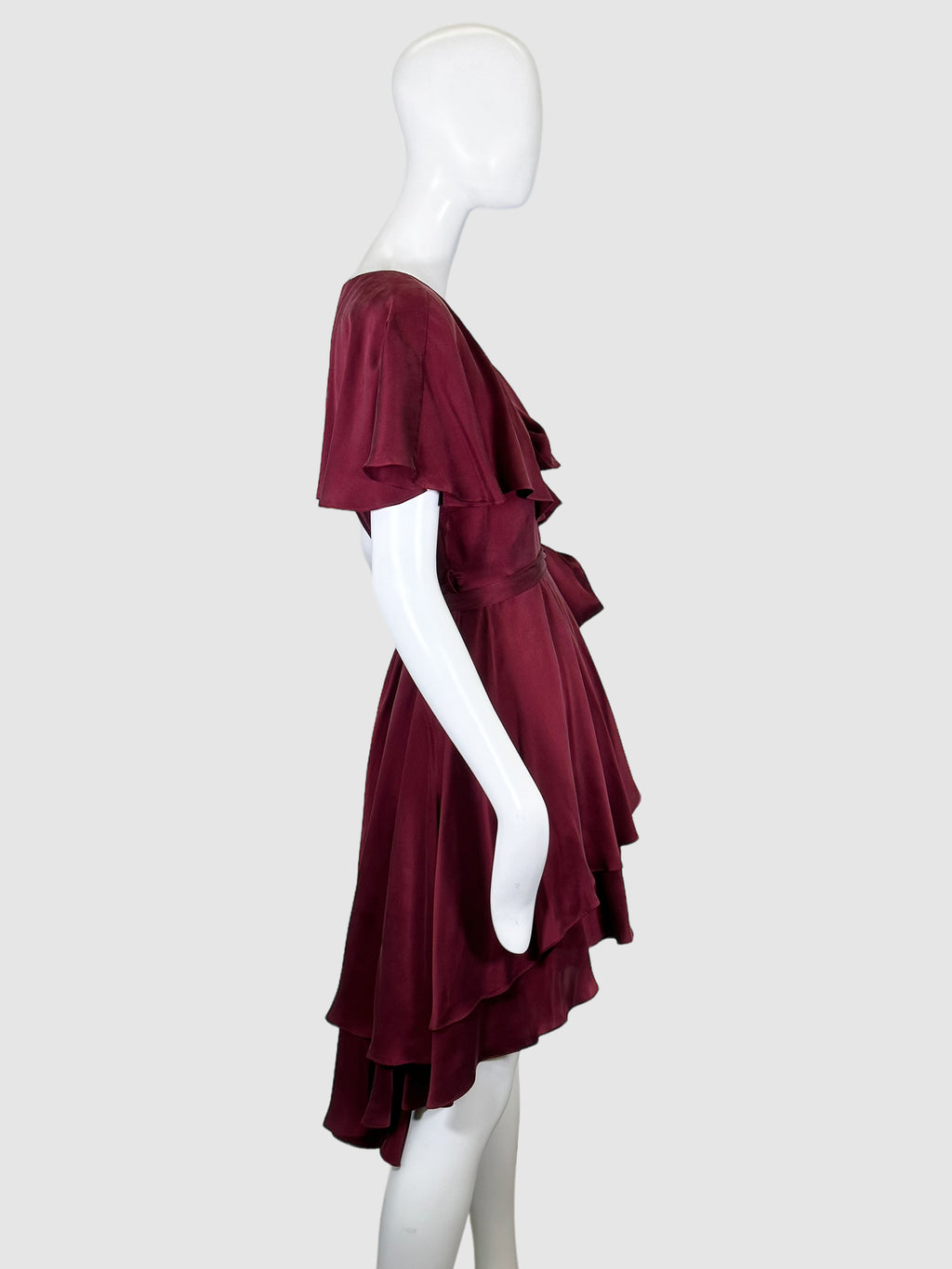 Ruffled Wrap Dress - Size 0