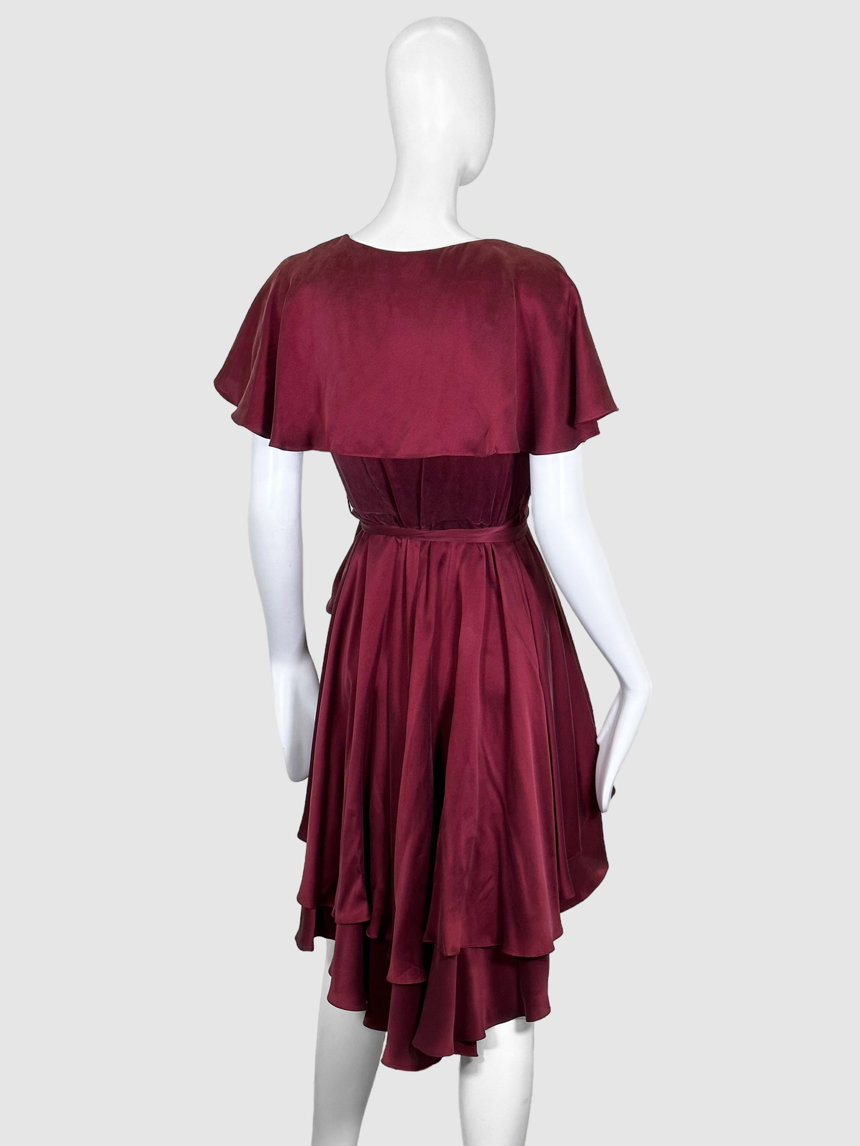 Ruffled Wrap Dress - Size 0