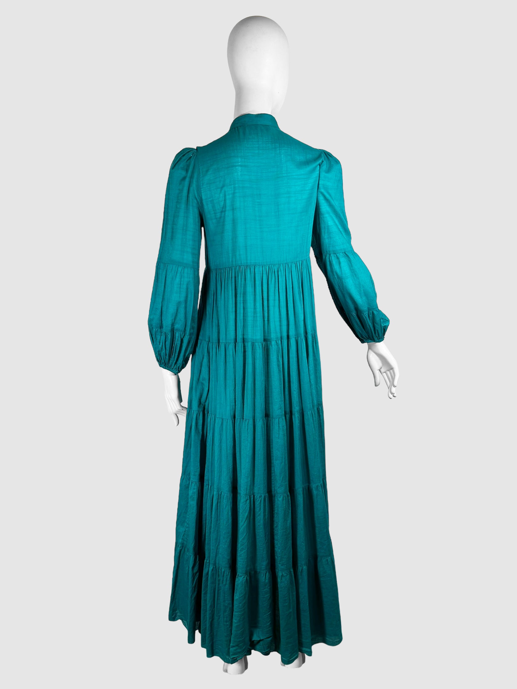 Tiered Button-Up Maxi Dress - Size 1