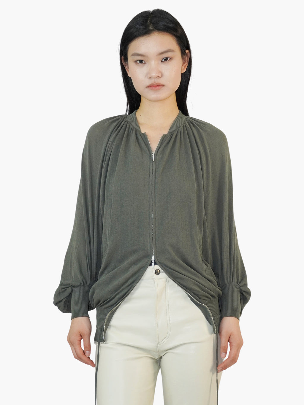 Double-Zip Sweater